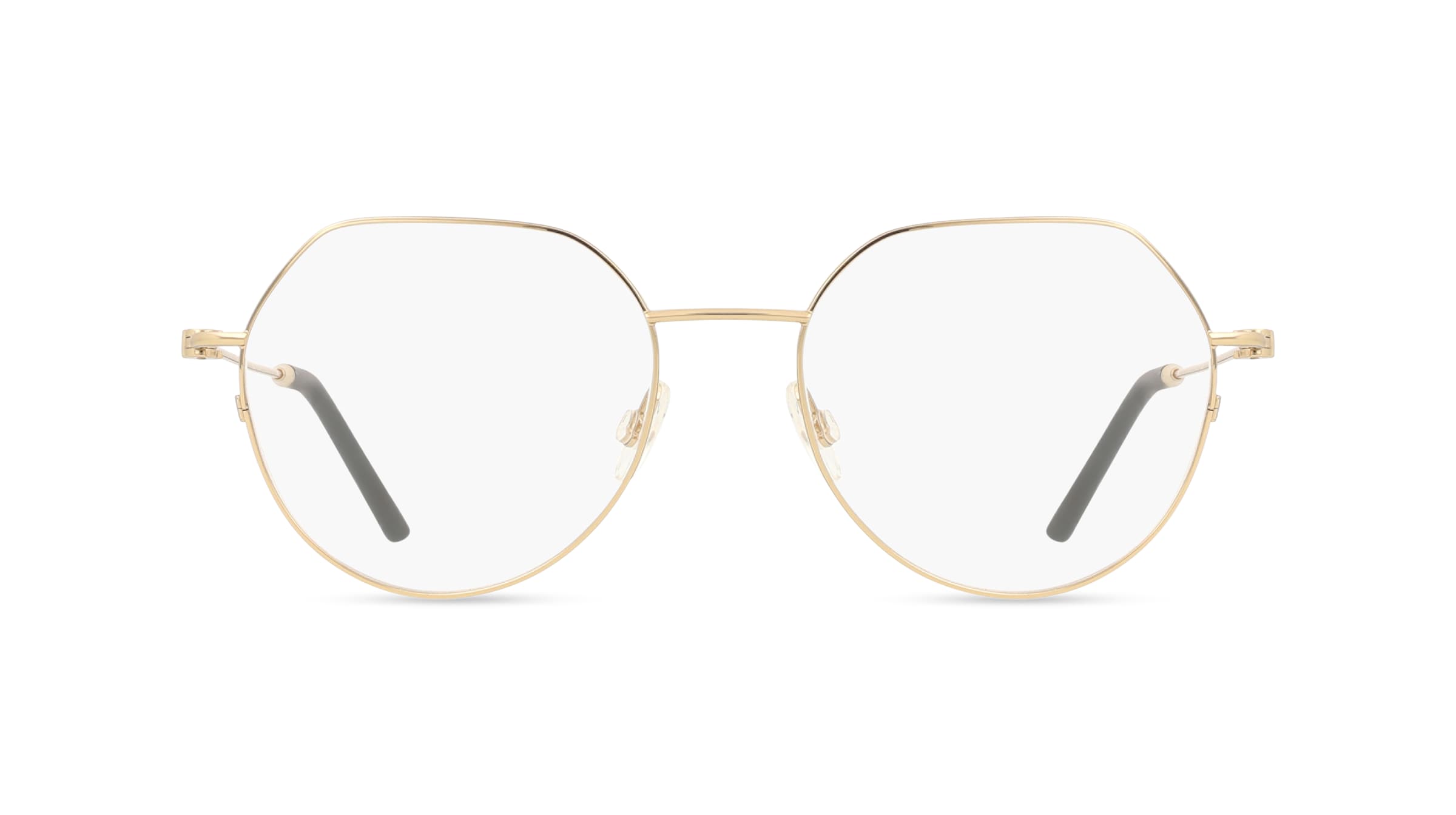 Moncler ME1002 Unisex-Brille inkl. Gläser Vollrand Eckig Edelstahl-Gestell 52mm/18mm/140mm, gold