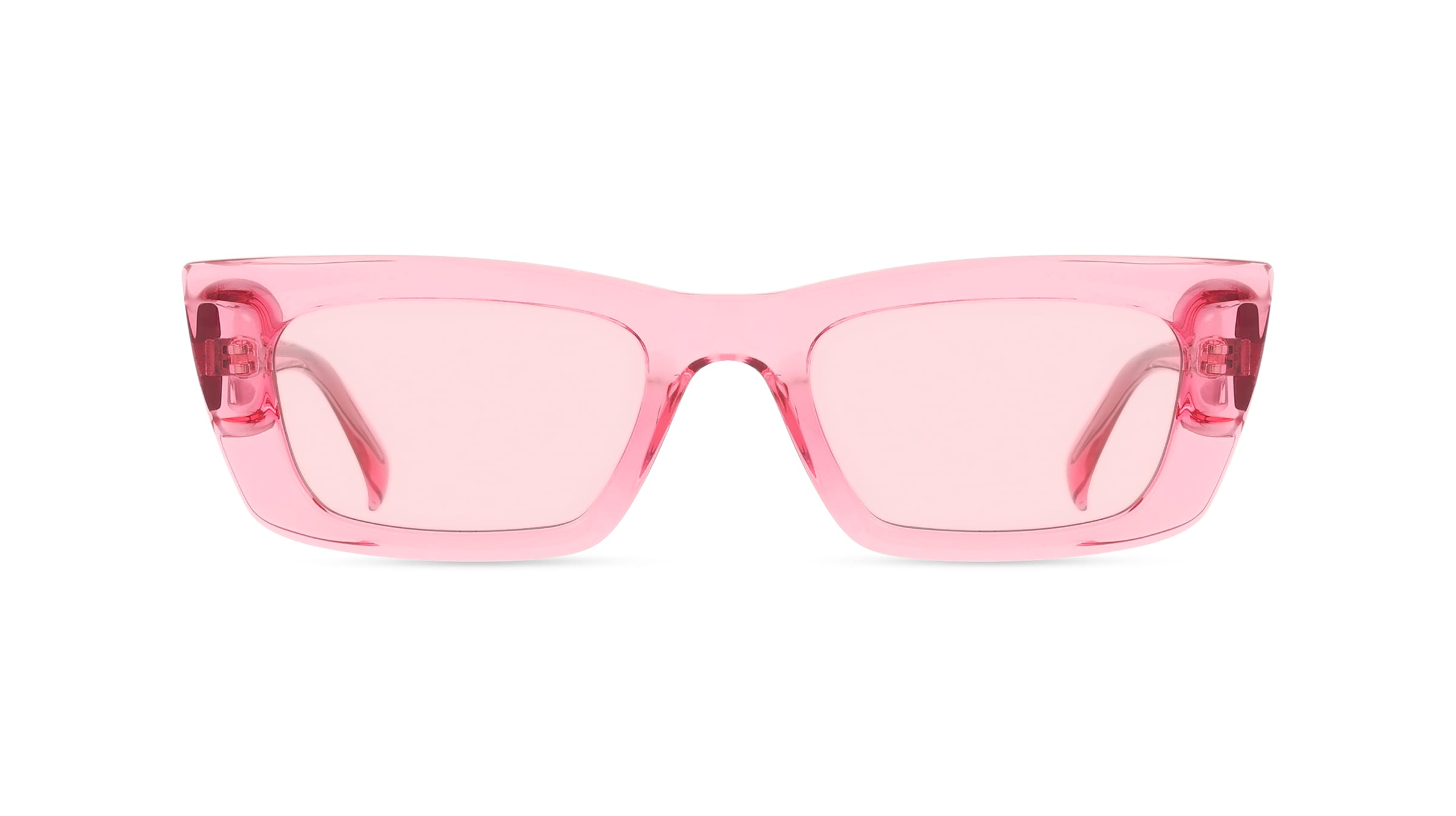 Fielmann BD 581 SUN FA RUBY Damen-Sonnenbrille Vollrand Schmal Acetat-Gestell, Pink