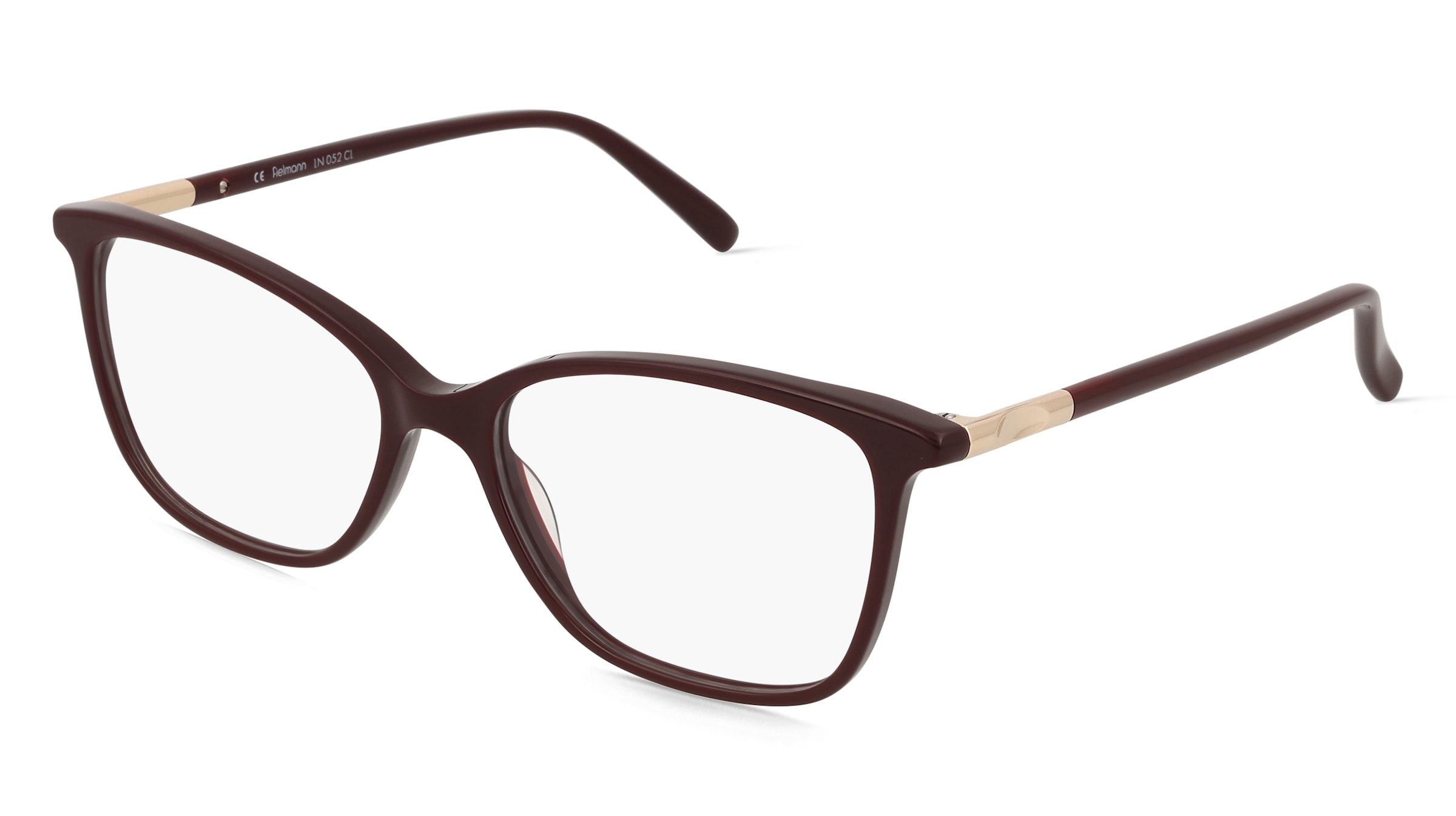 Fielmann LN 052 CL BEATRIX Damen-Brille inkl. Gläser Vollrand Quadratisch Acetat-Gestell 54/16/140, Rot