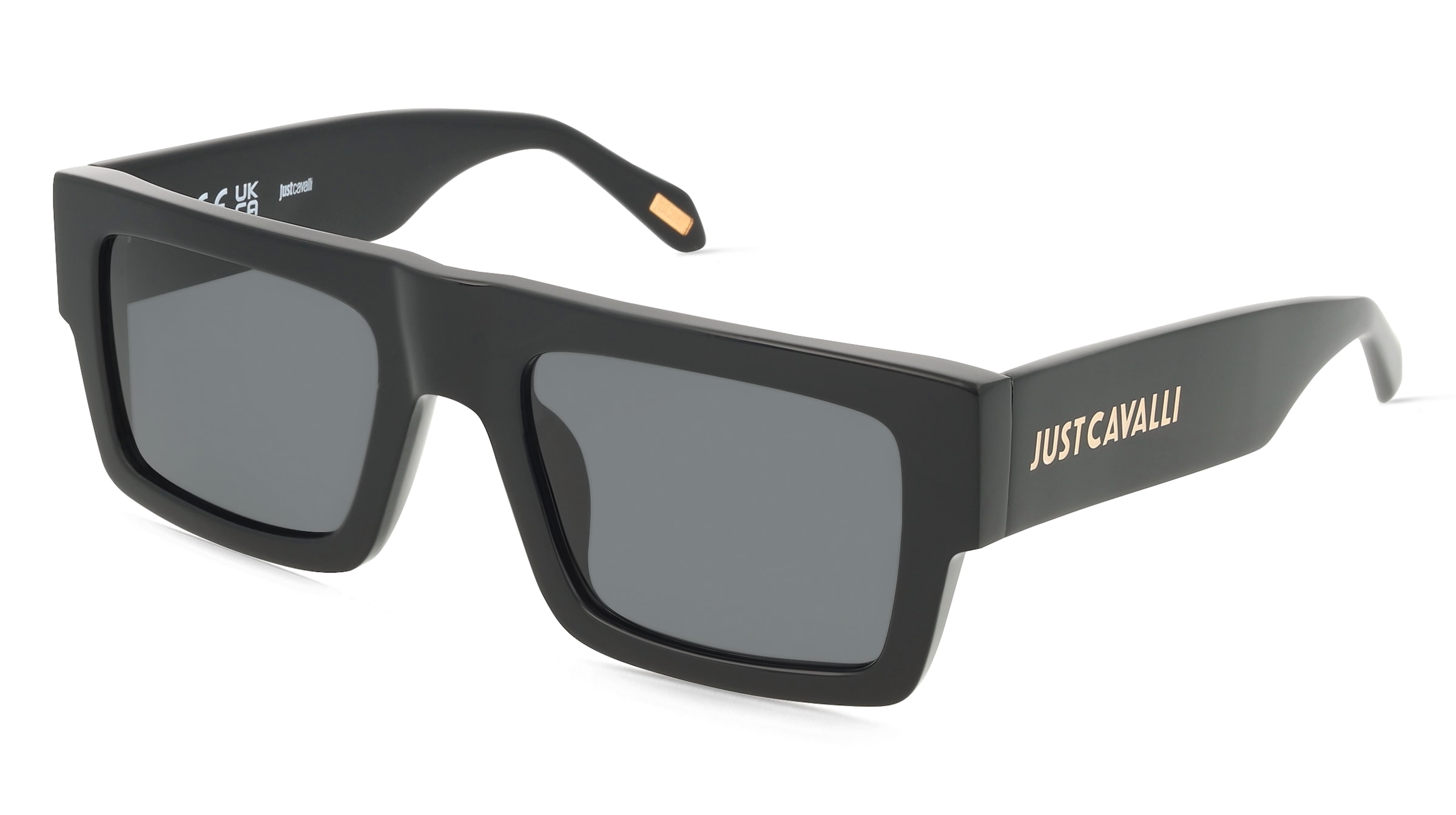 Just Cavalli SJC103 Damen-Sonnenbrille Vollrand Quadratisch Acetat-Gestell, Schwarz