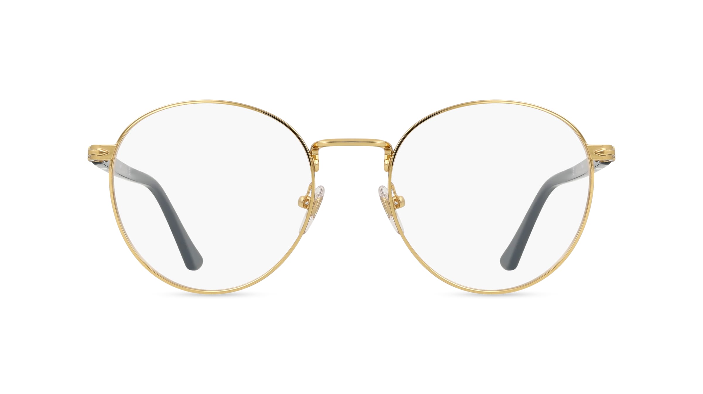 Persol 0PO1008V Herren-Brille inkl. Gläser Vollrand Eckig Metall-Gestell 50mm/20mm/145mm, Gold