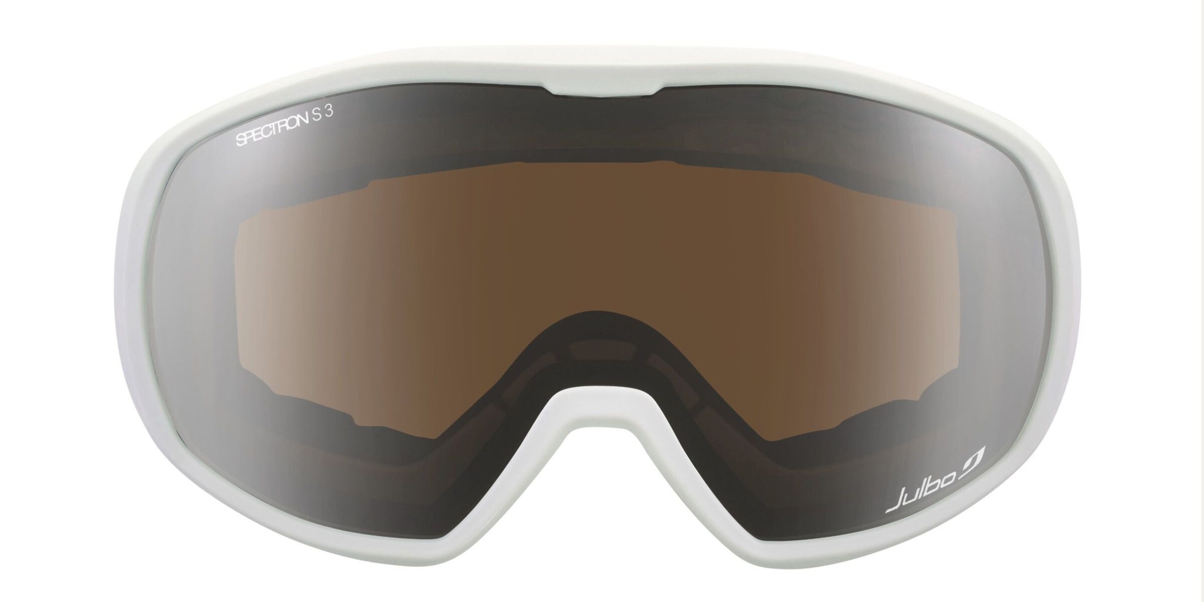 Julbo J7582 Kinder-Skibrille Vollrand Monoscheibe Kunststoff-Gestell, weiß