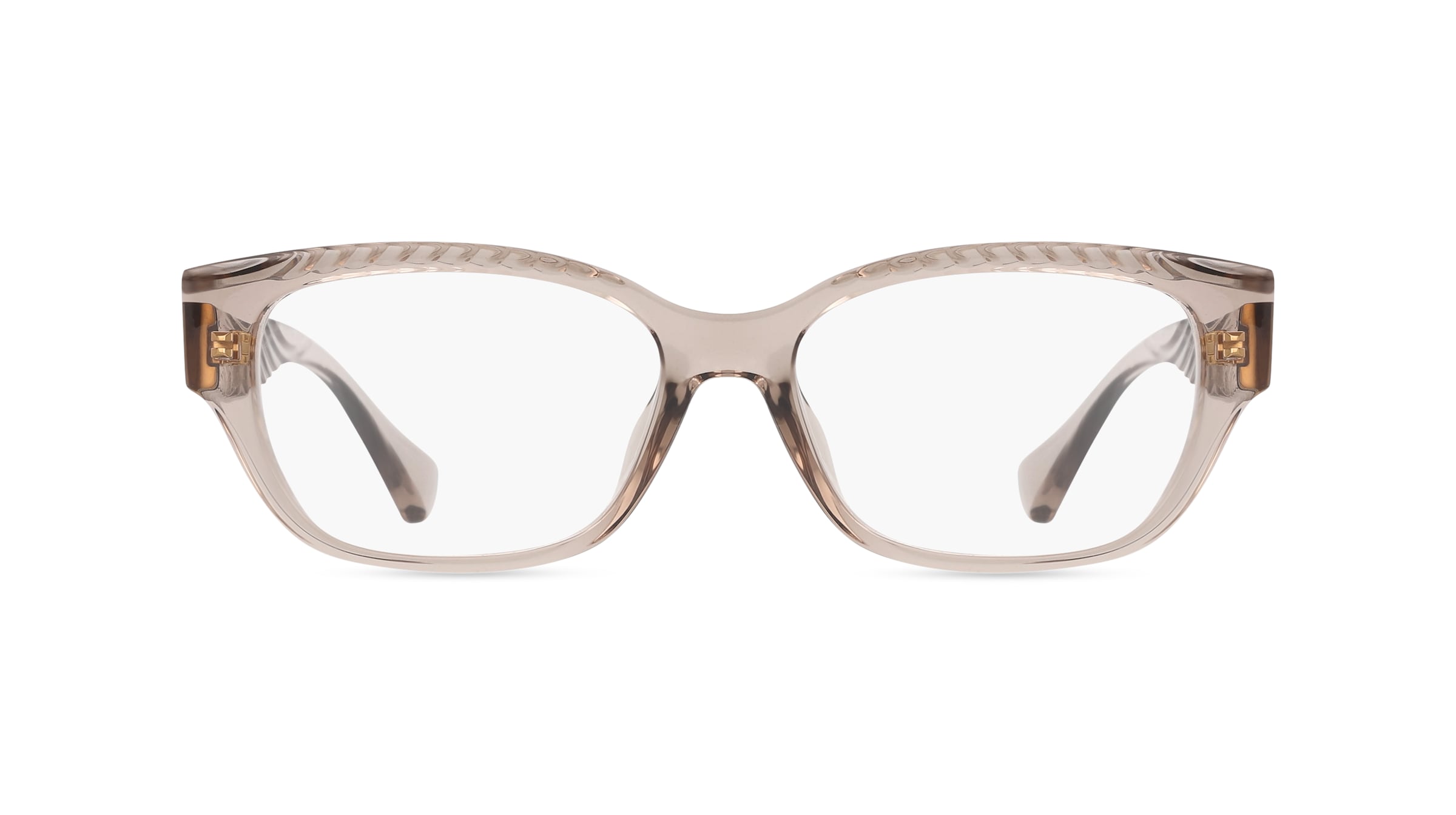 Ralph 0RA7165U Damen-Brille inkl. Gläser Vollrand Oval Acetat-Gestell 53mm/16mm/145mm, gelb