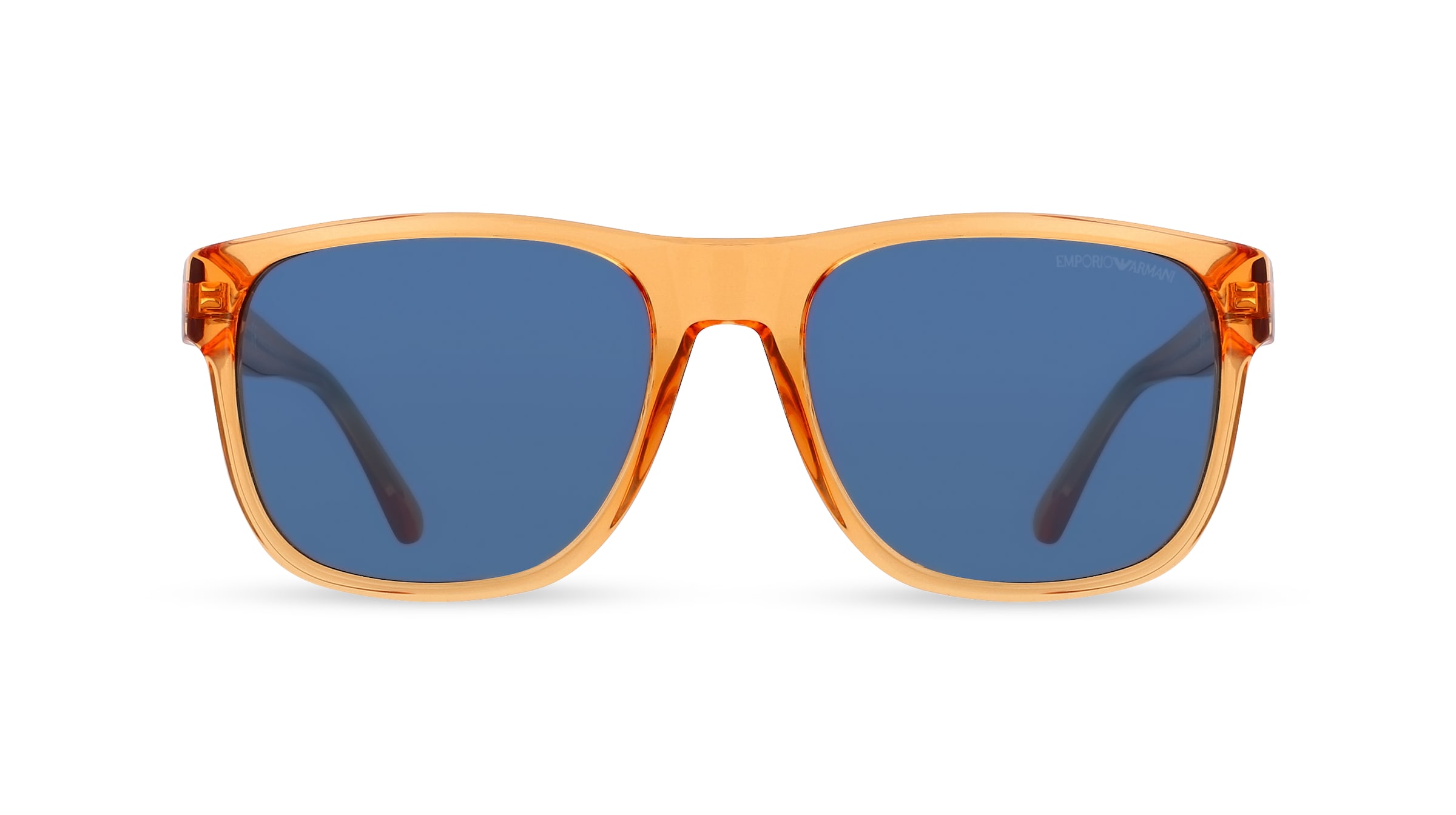 Emporio Armani EA4163 Herren-Sonnenbrille Vollrand Eckig Acetat-Gestell, orange