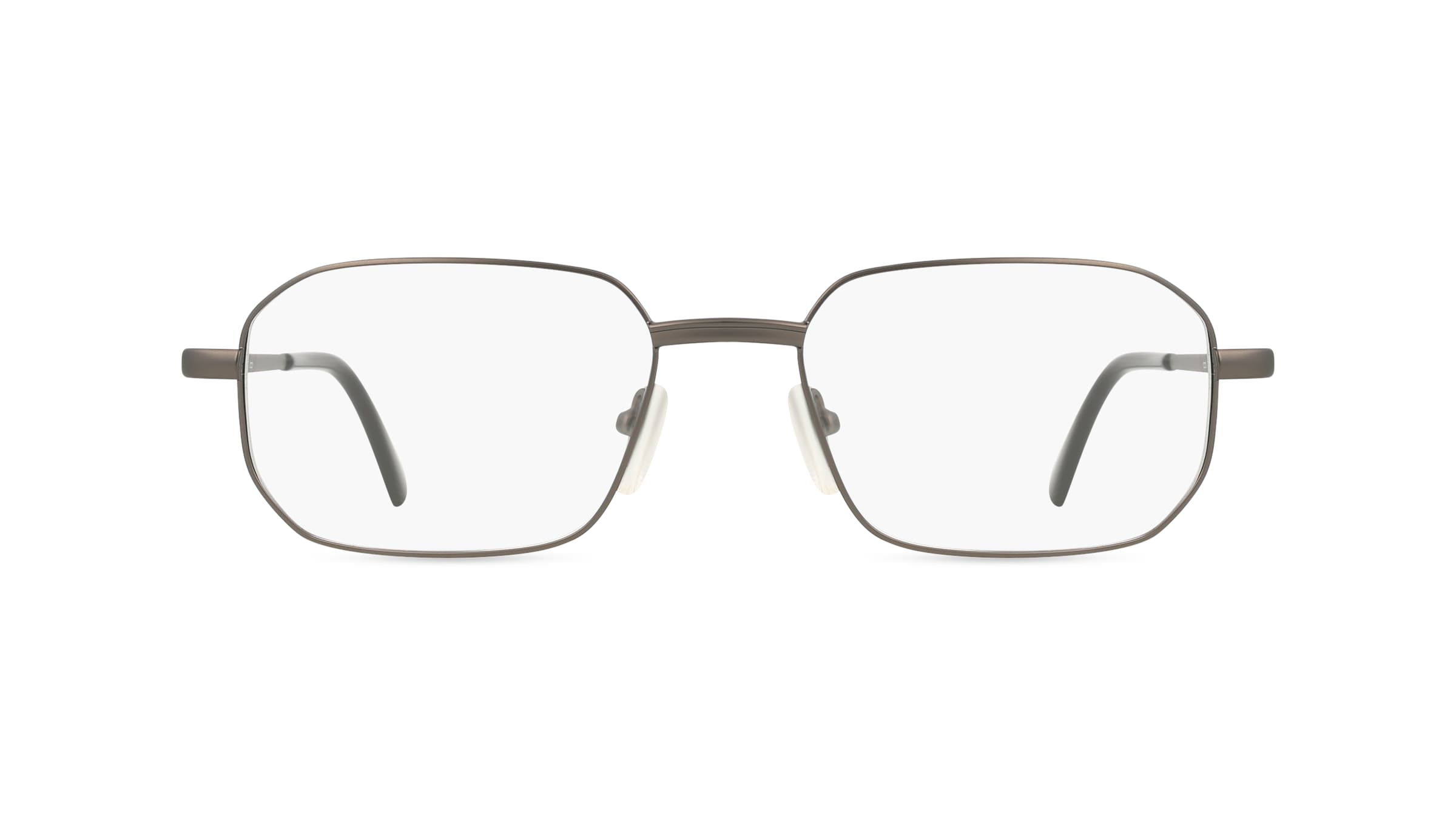 Fielmann MC 574 FLEX CL Herren-Brille inkl. Gläser Vollrand Eckig Edelstahl-Gestell 54mm/19mm/135mm, grau