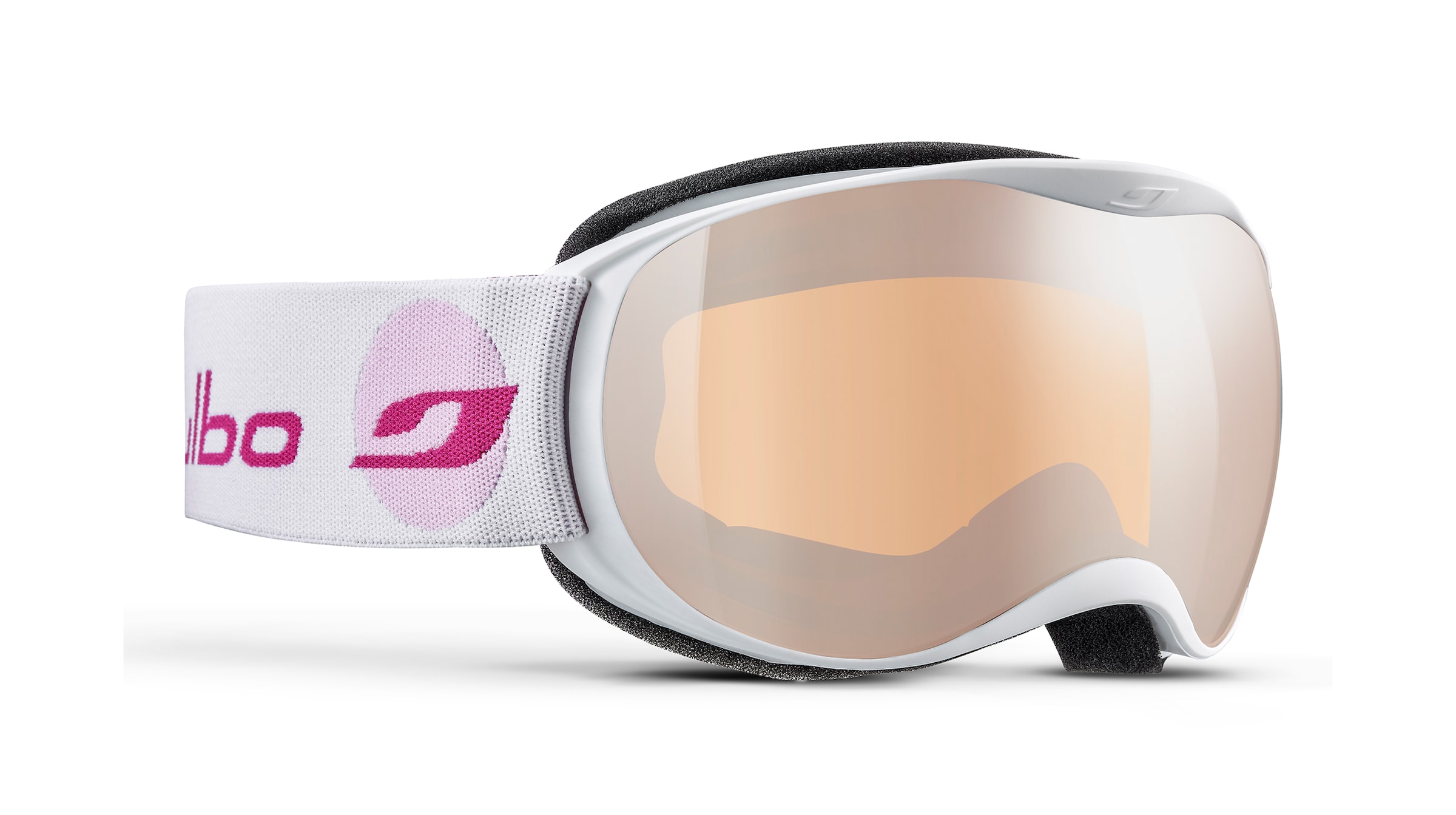 Julbo ATMO J738 Kinder-Skibrille Vollrand Monoscheibe Kunststoff-Gestell, Weiß