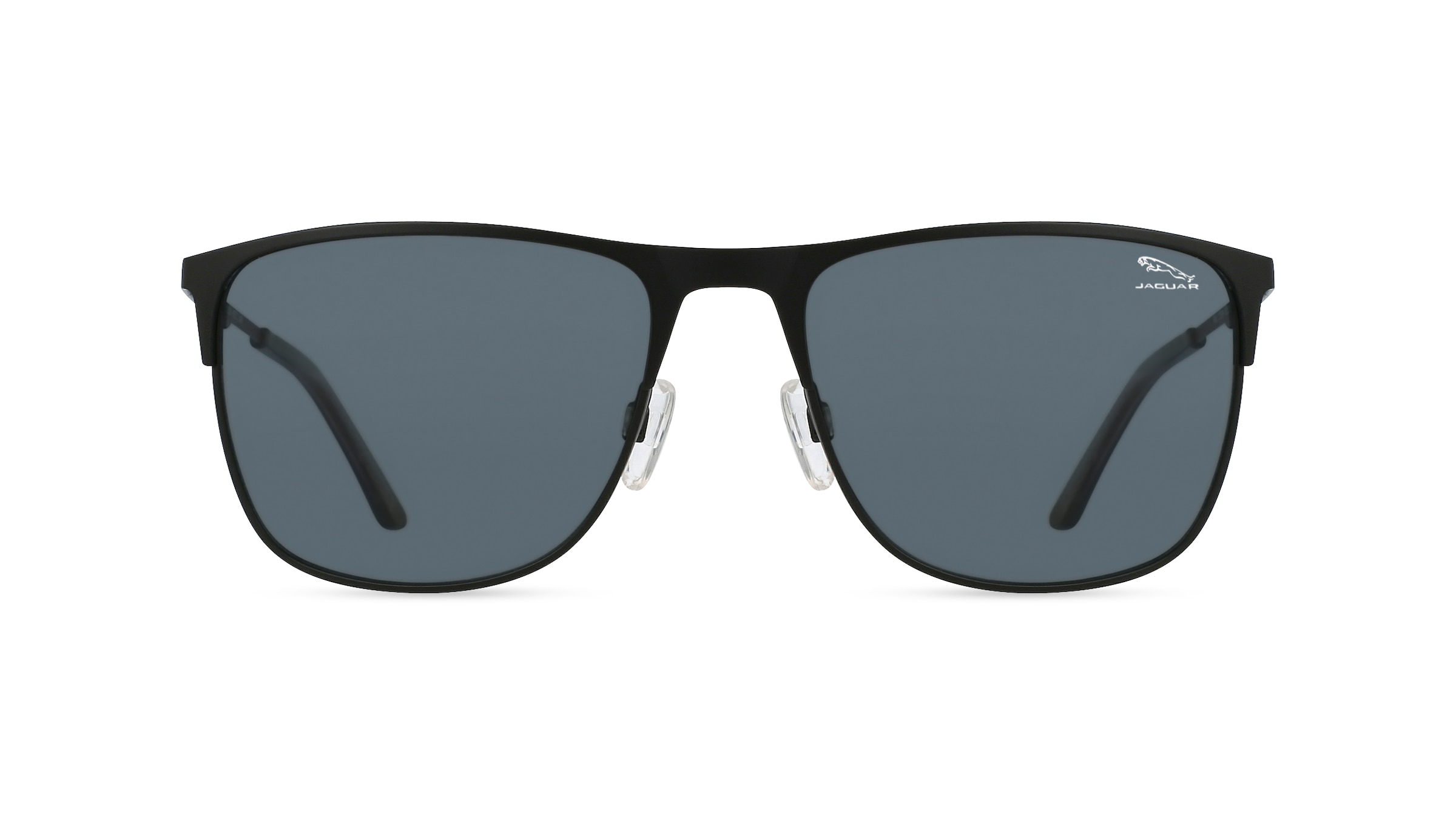 Jaguar J 7595 Herren-Sonnenbrille Vollrand Eckig Metall-Gestell, schwarz