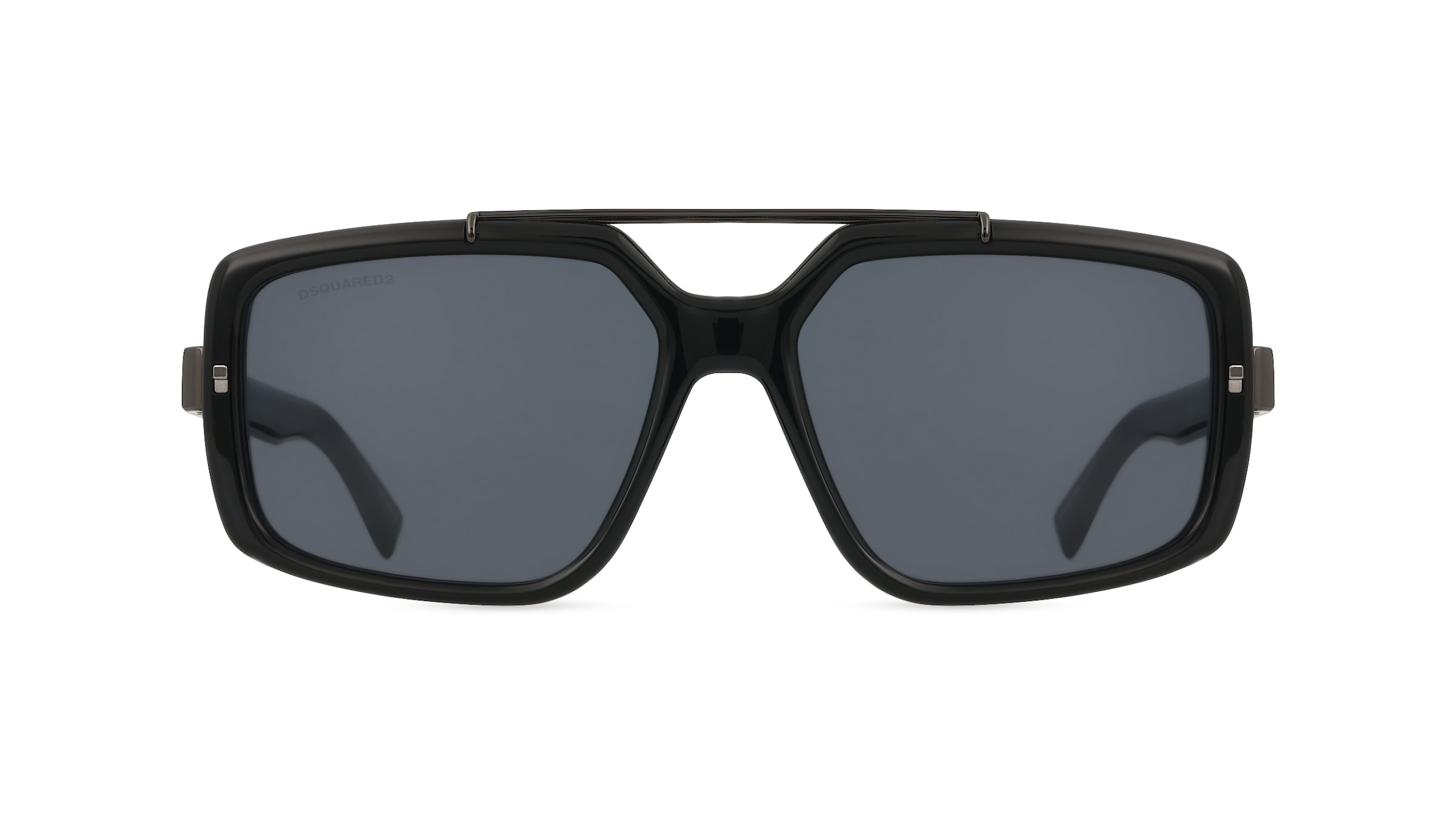 Dsquared2 D2 0120/S Herren-Sonnenbrille Vollrand Eckig Acetat-Gestell, schwarz