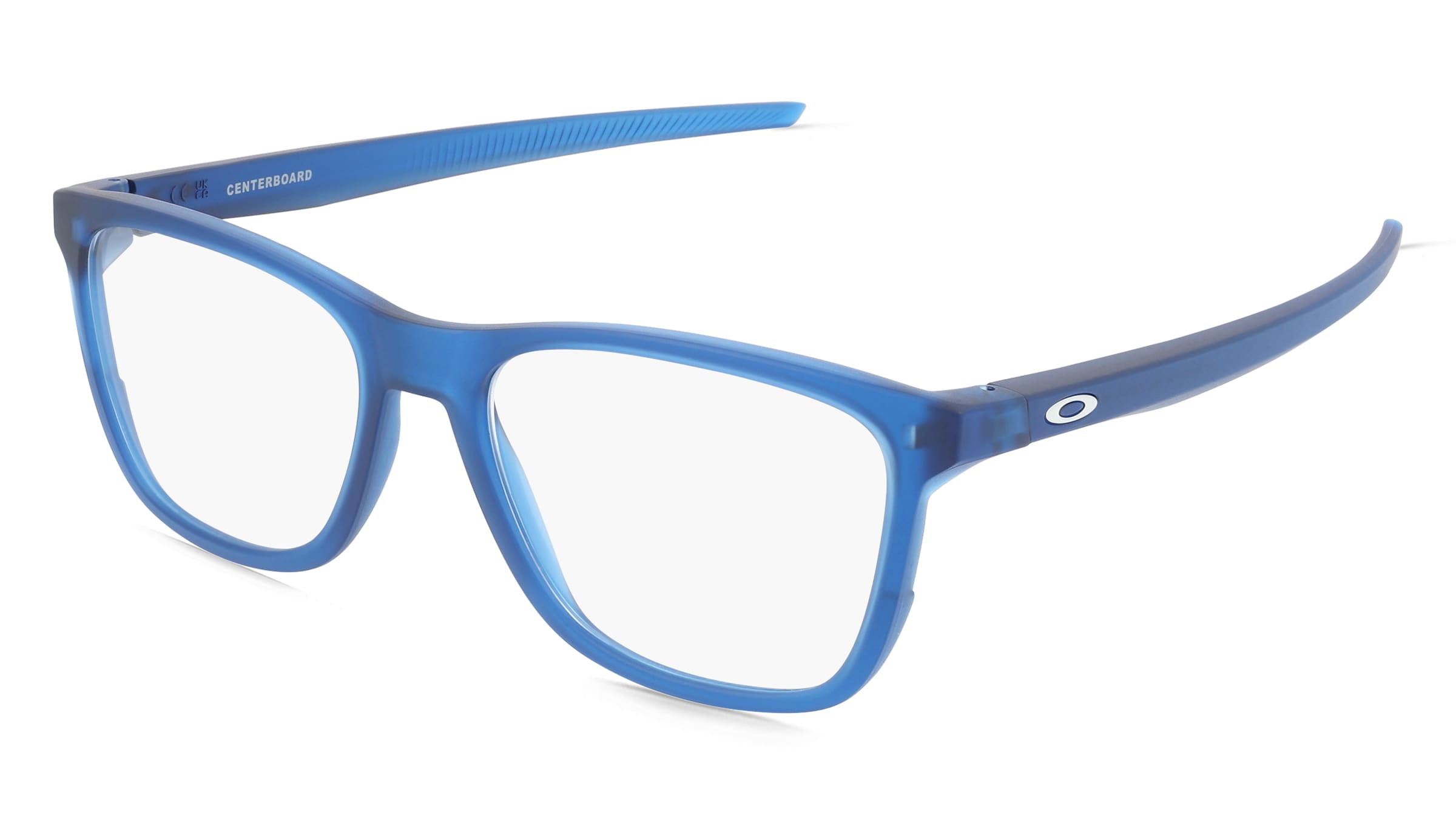 Oakley OX8163 Herren-Brille inkl. Gläser Vollrand Rund Kunststoff-Gestell 55/17/141, Blau