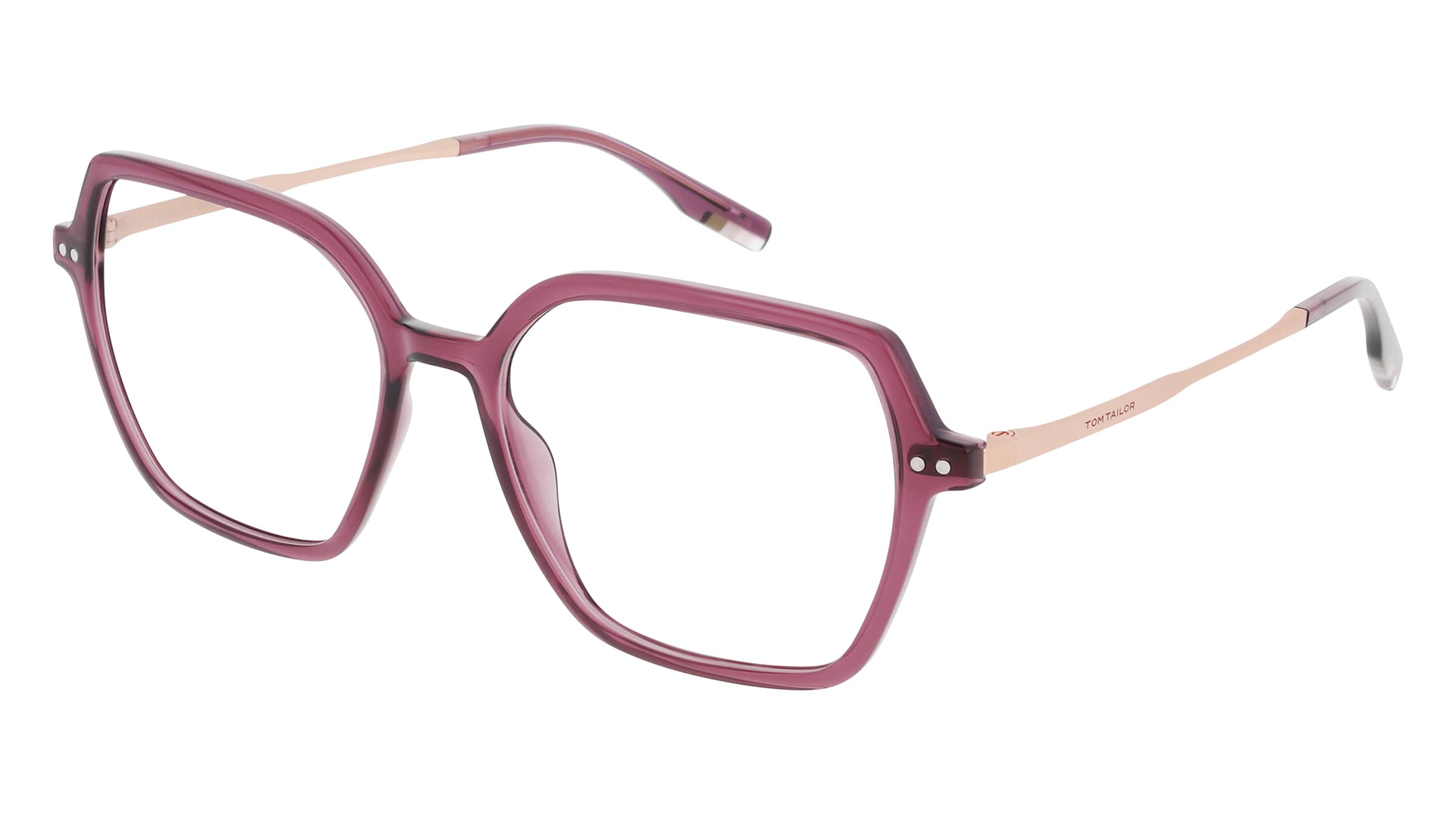 Tom Tailor 671016 Damen-Brille inkl. Gläser Vollrand Butterfly Acetat-Gestell 56/17/145, Rot