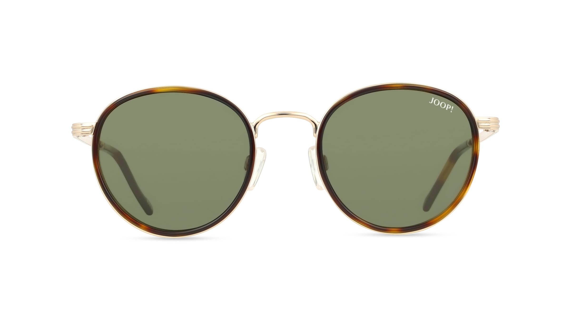 JOOP! JP7414 Unisex-Sonnenbrille Vollrand Rund Metall-Gestell, braun