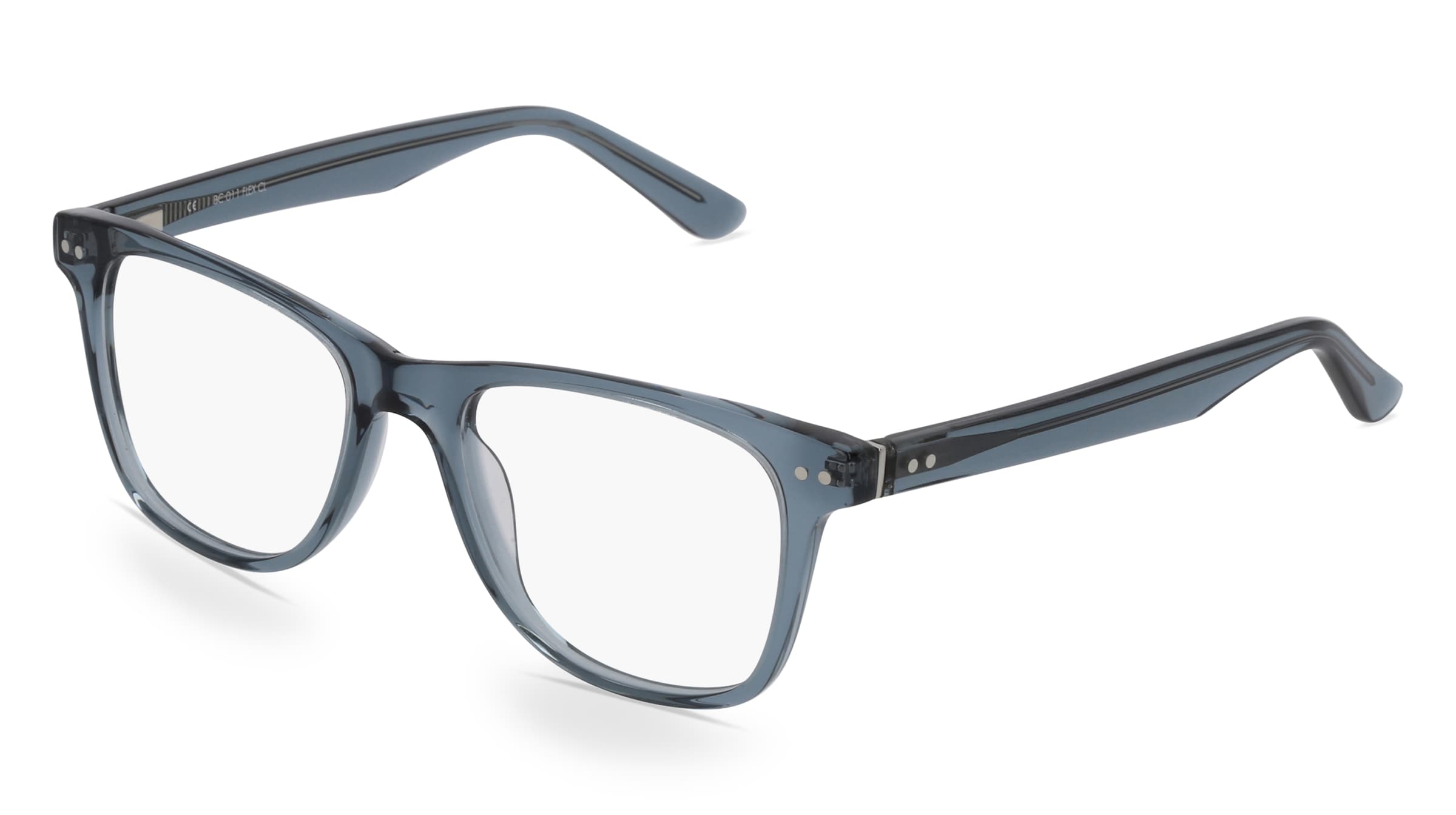 Fielmann BC 011 FLEX CL Herren-Brille inkl. Gläser Vollrand Quadratisch Kunststoff-Gestell 51/18/140, Grau