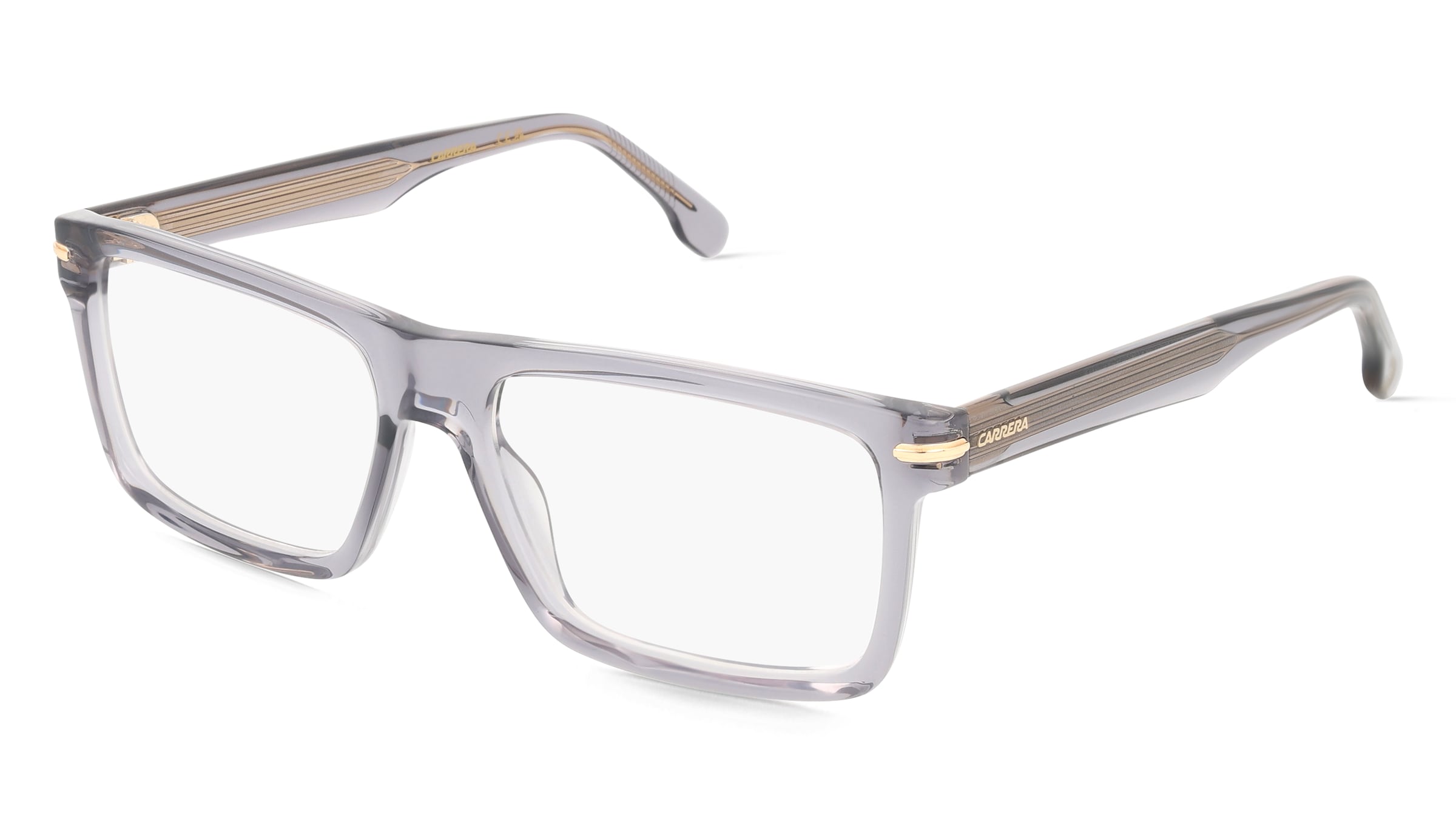Carrera 344 Herren-Brille inkl. Gläser Vollrand Halb Metall-Gestell 55/17/145, Grau