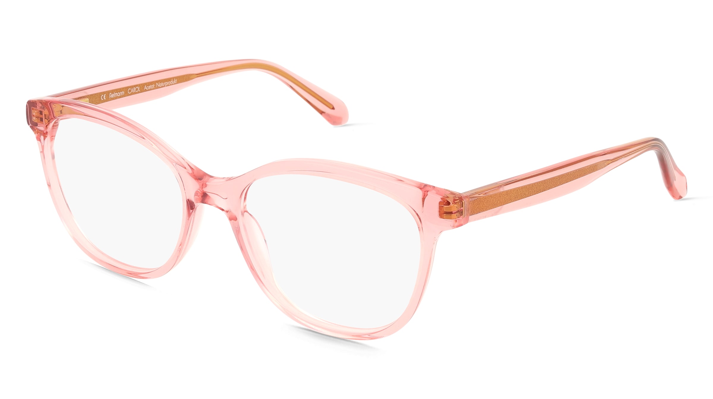 Fielmann ABC 083 FLEX FA CAROL Damen-Brille inkl. Gläser Vollrand Butterfly Acetat-Gestell 52/17/140, Pink