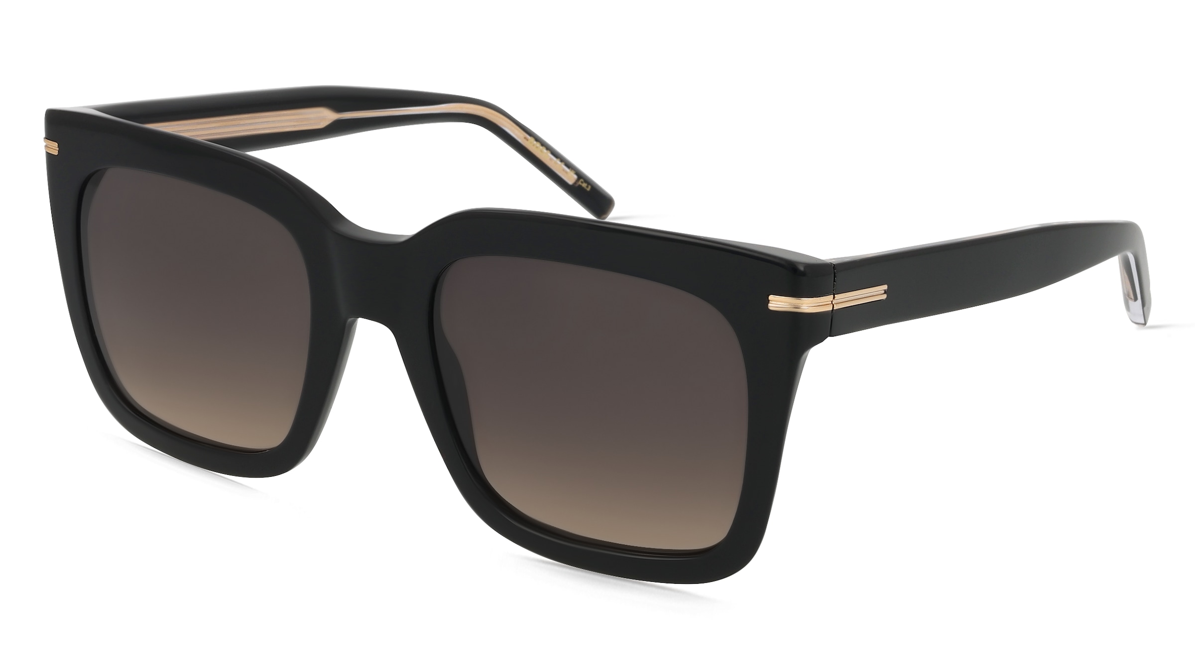 Boss 1656/S Damen-Sonnenbrille Vollrand Quadratisch Acetat-Gestell, Schwarz