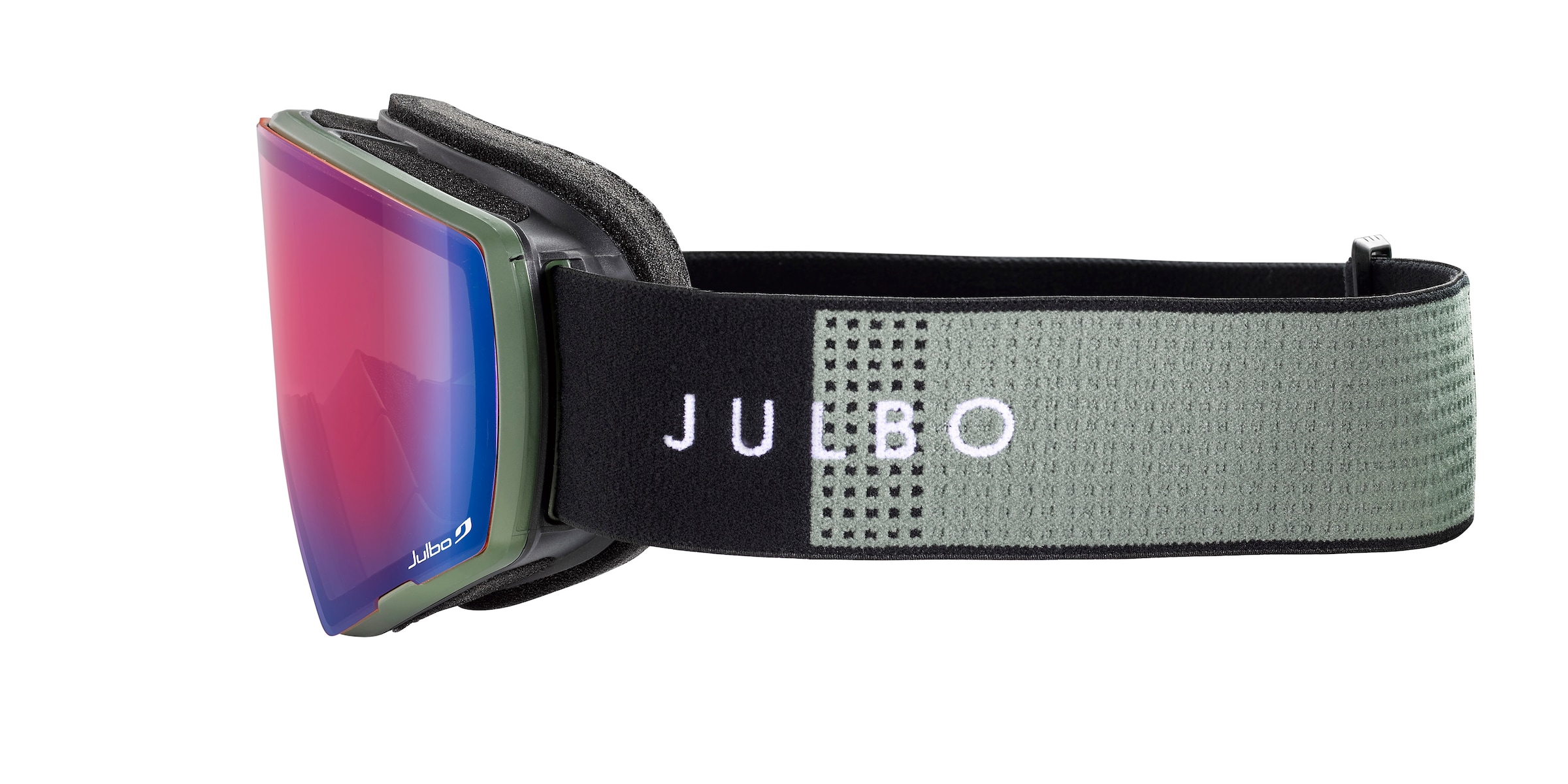 Julbo J7761 Herren-Skibrille Vollrand Monoscheibe Kunststoff-Gestell, grün