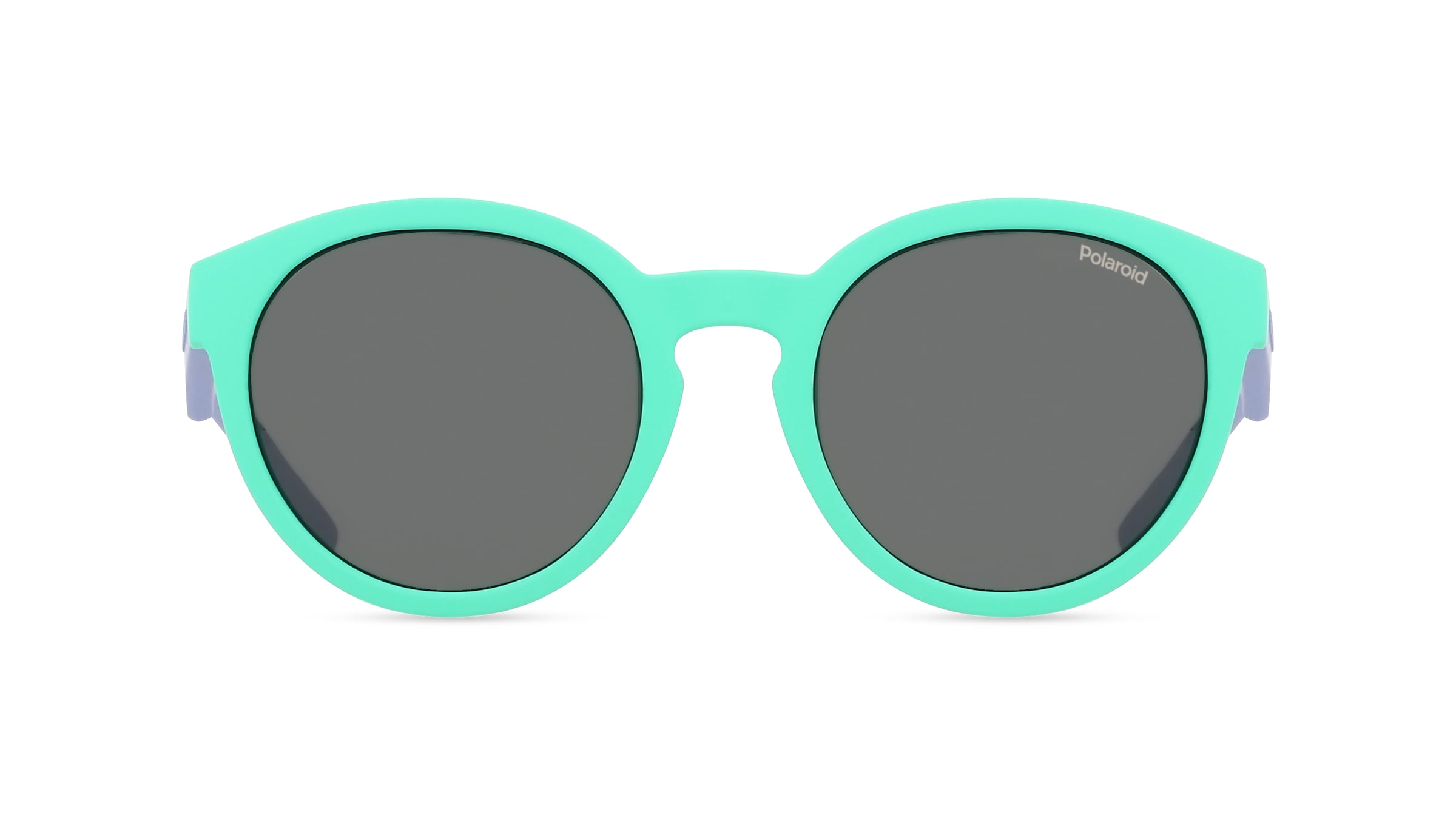 Polaroid PLD 8019/S Kinder-Sonnenbrille Vollrand Rund Kunststoff-Gestell, Blau