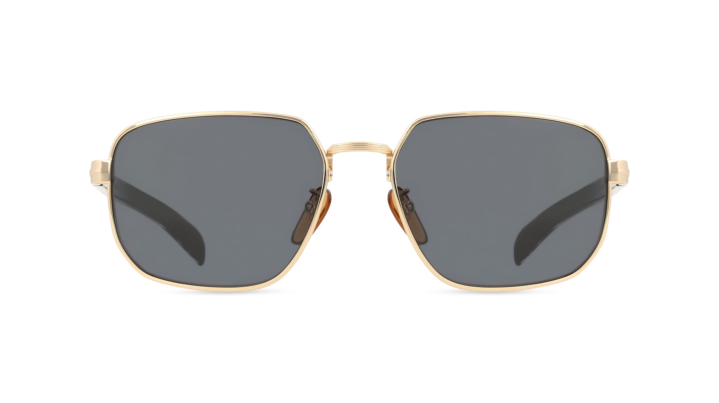 David Beckham DB 7121/G/S Herren-Sonnenbrille Vollrand Eckig Metall-Gestell, gold