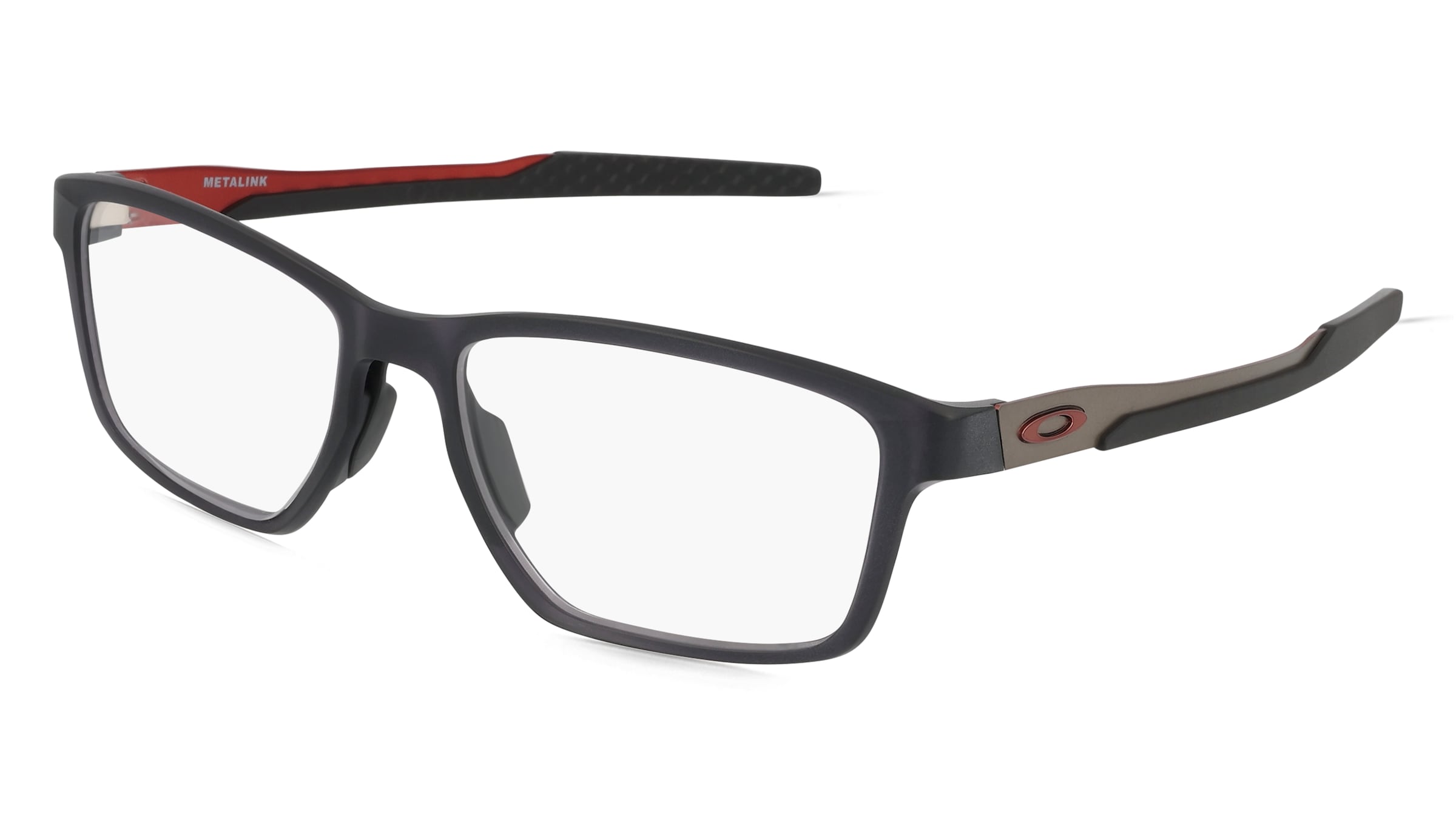 Oakley OX8153 Herren-Brille inkl. Gläser Vollrand Eckig Kunststoff-Gestell 53/17/136, Grau