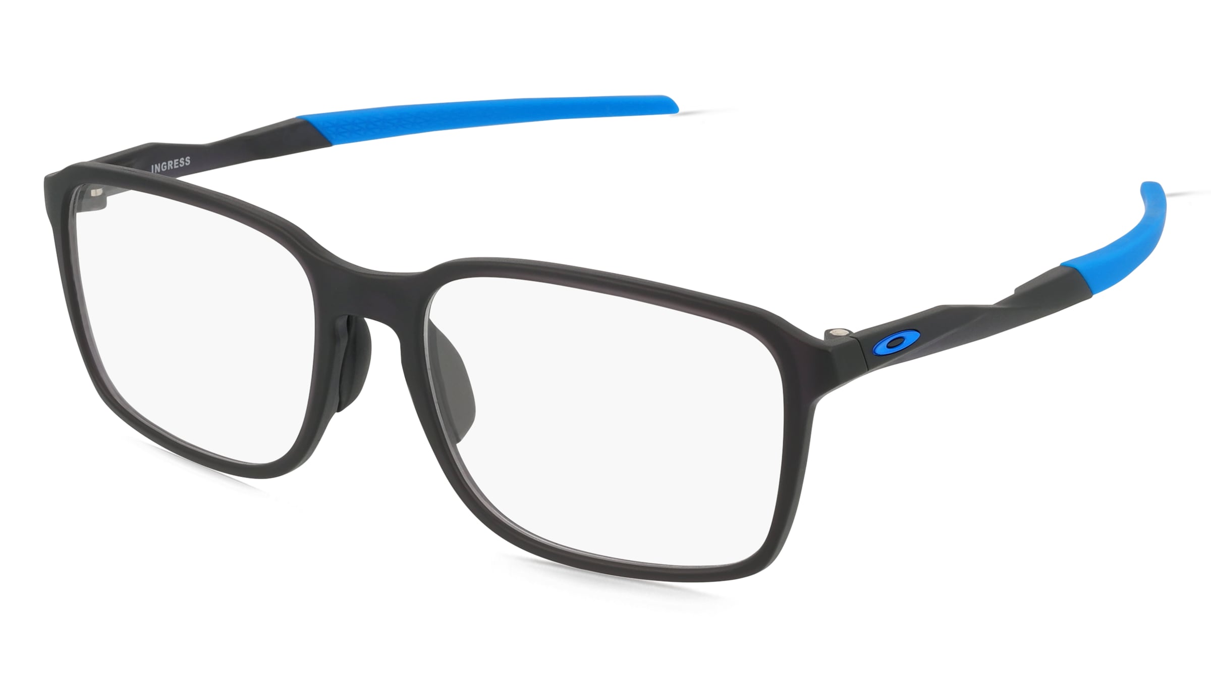 Oakley OX8145D INGRESS Herren-Brille inkl. Gläser Vollrand Quadratisch Kunststoff-Gestell 56/18/144, Grau