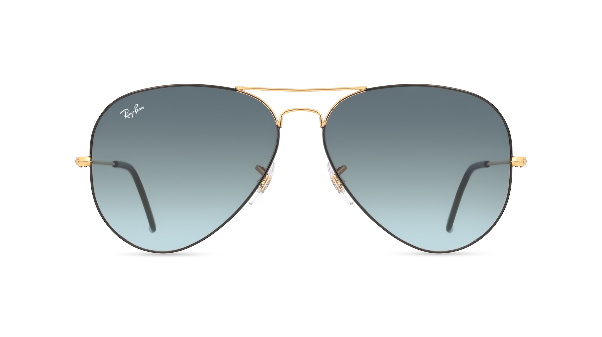 Ray-Ban RB3025 Unisex-Sonnenbrille Vollrand Pilot Metall-Gestell, schwarz