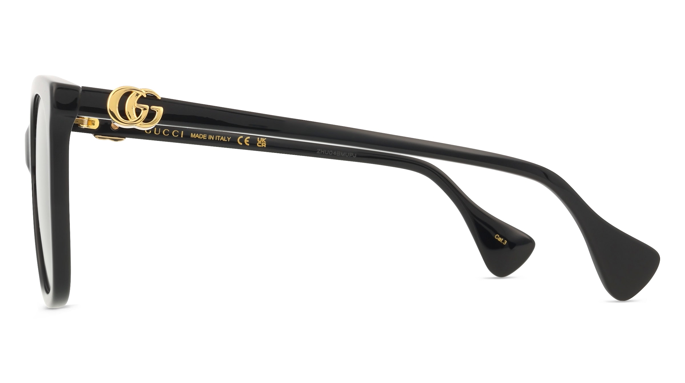 Thumbnail - Gucci GG 1071 S Damen-Sonnenbrille Vollrand Quadratisch Acetat-Gestell, schwarz