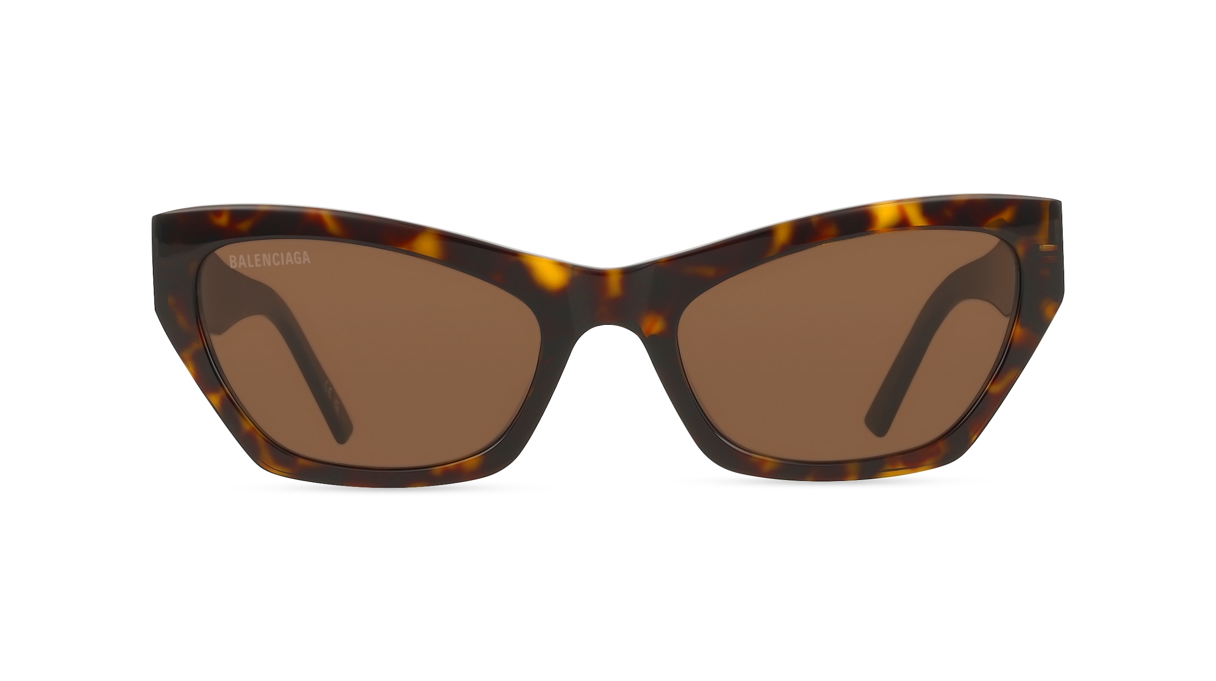 Balenciaga BB0447S Damen-Sonnenbrille Vollrand Cat Eye Acetat-Gestell, braun