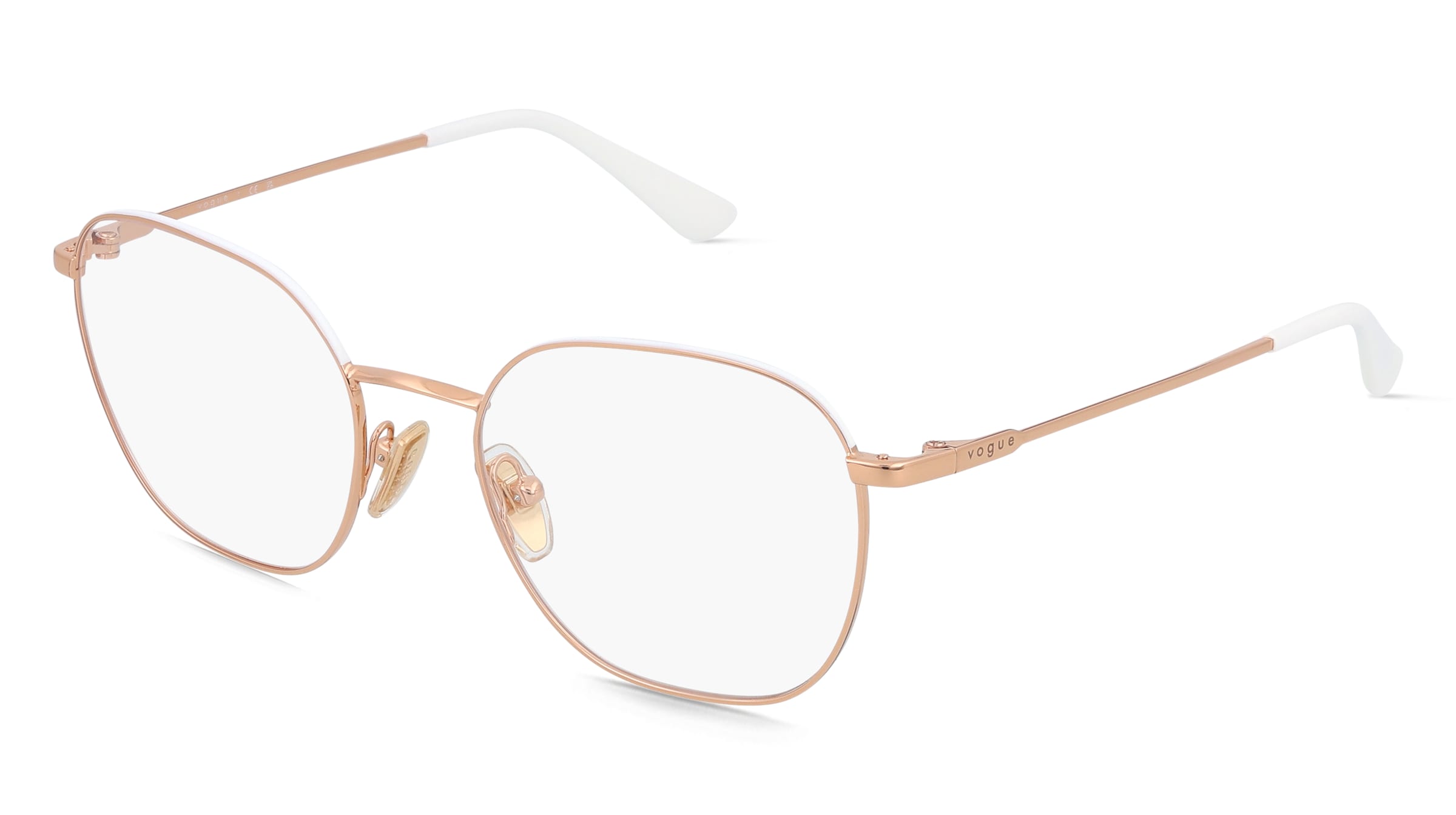 Vogue 0VO4178 Damen-Brille inkl. Gläser Vollrand Quadratisch Metall-Gestell 50/18/135, Pink