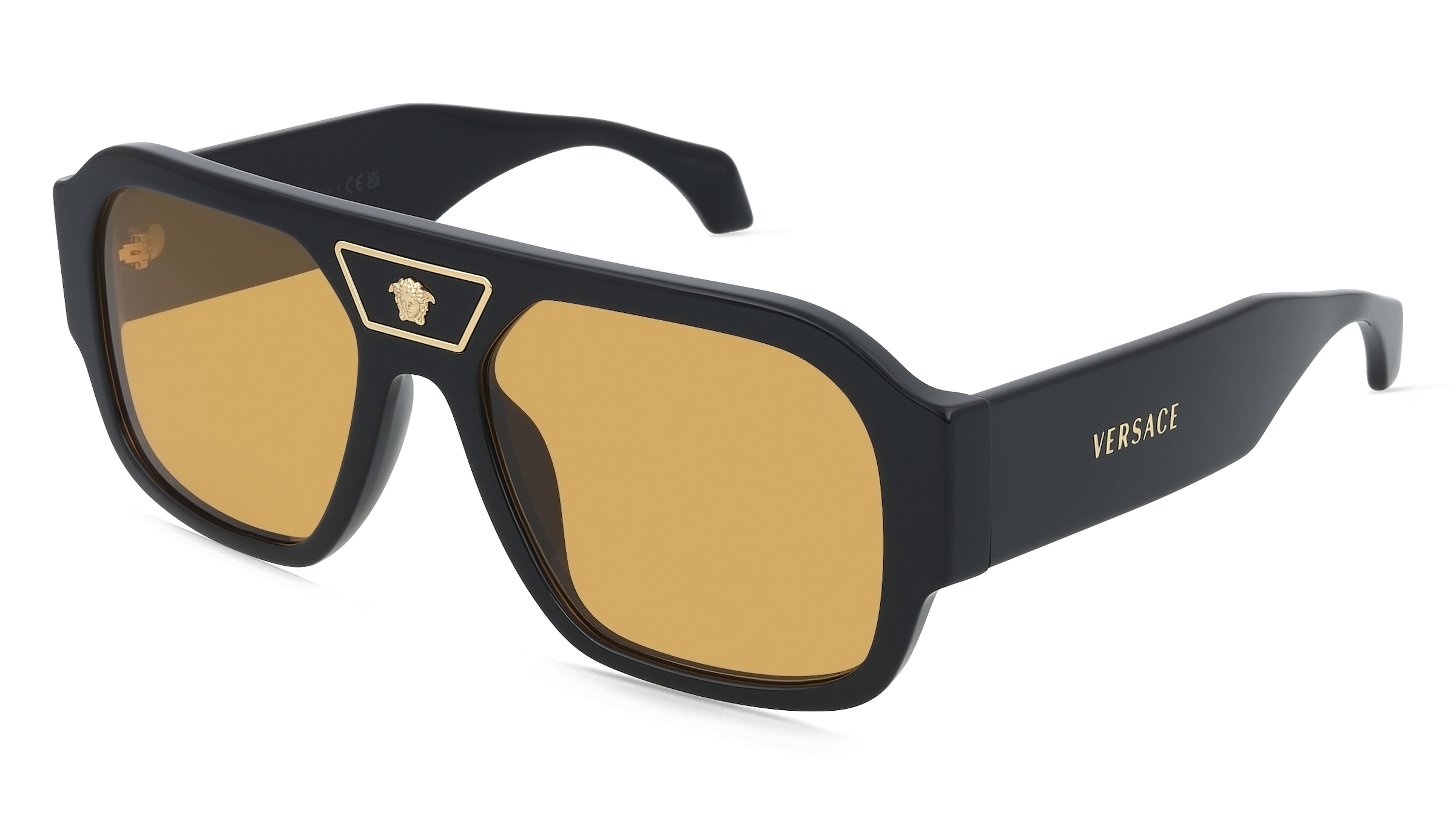 Luxottica Fashion Brillen Vertriebs Gmbh Herren Schwarz Versace Ve4508u -Sonnenbrille Vollrand Quadratisch Acetat-Gestell,