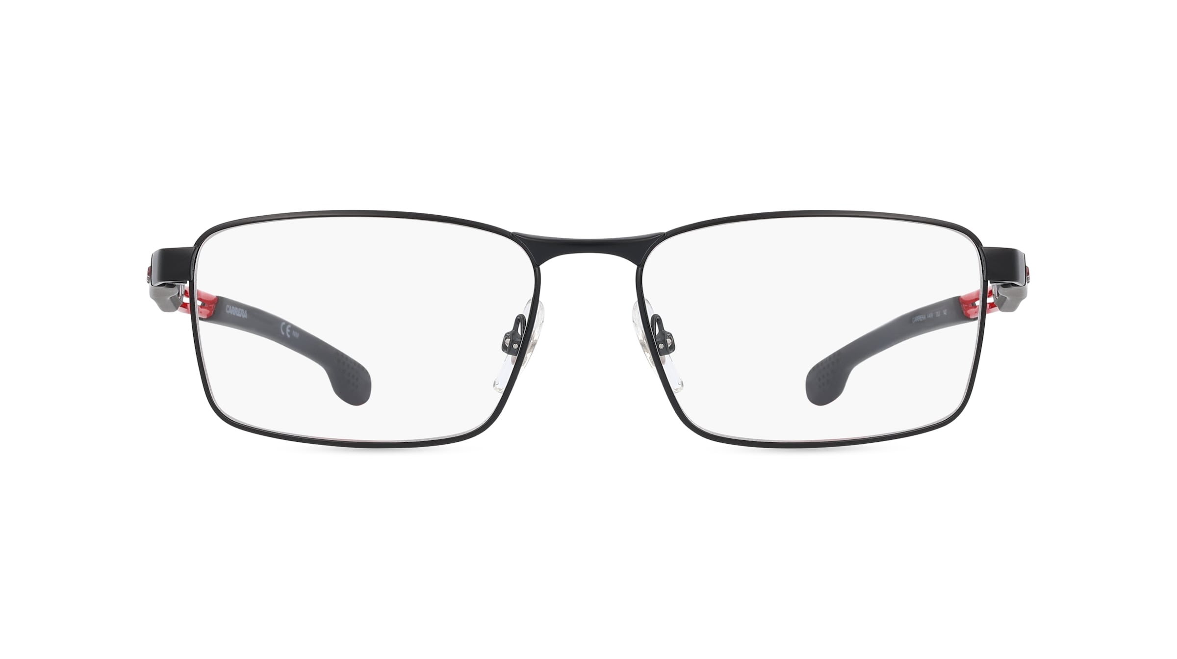 Carrera 4409 Herren-Brille inkl. Gläser Vollrand Eckig Metall-Gestell 56mm/17mm/140mm, schwarz