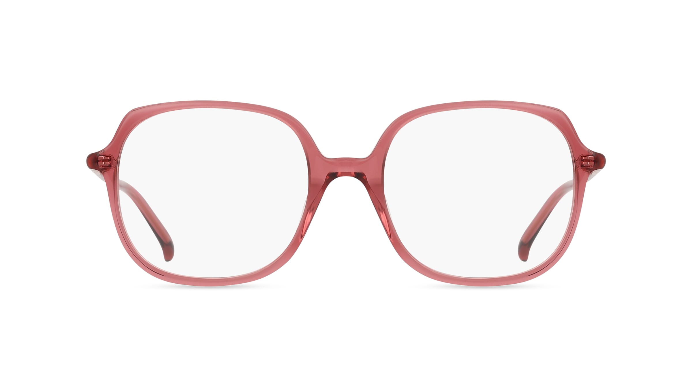 Fielmann LN 061 FA PAMELA Damen-Brille inkl. Gläser Vollrand Eckig Acetat-Gestell 53mm/18mm/140mm, Pink