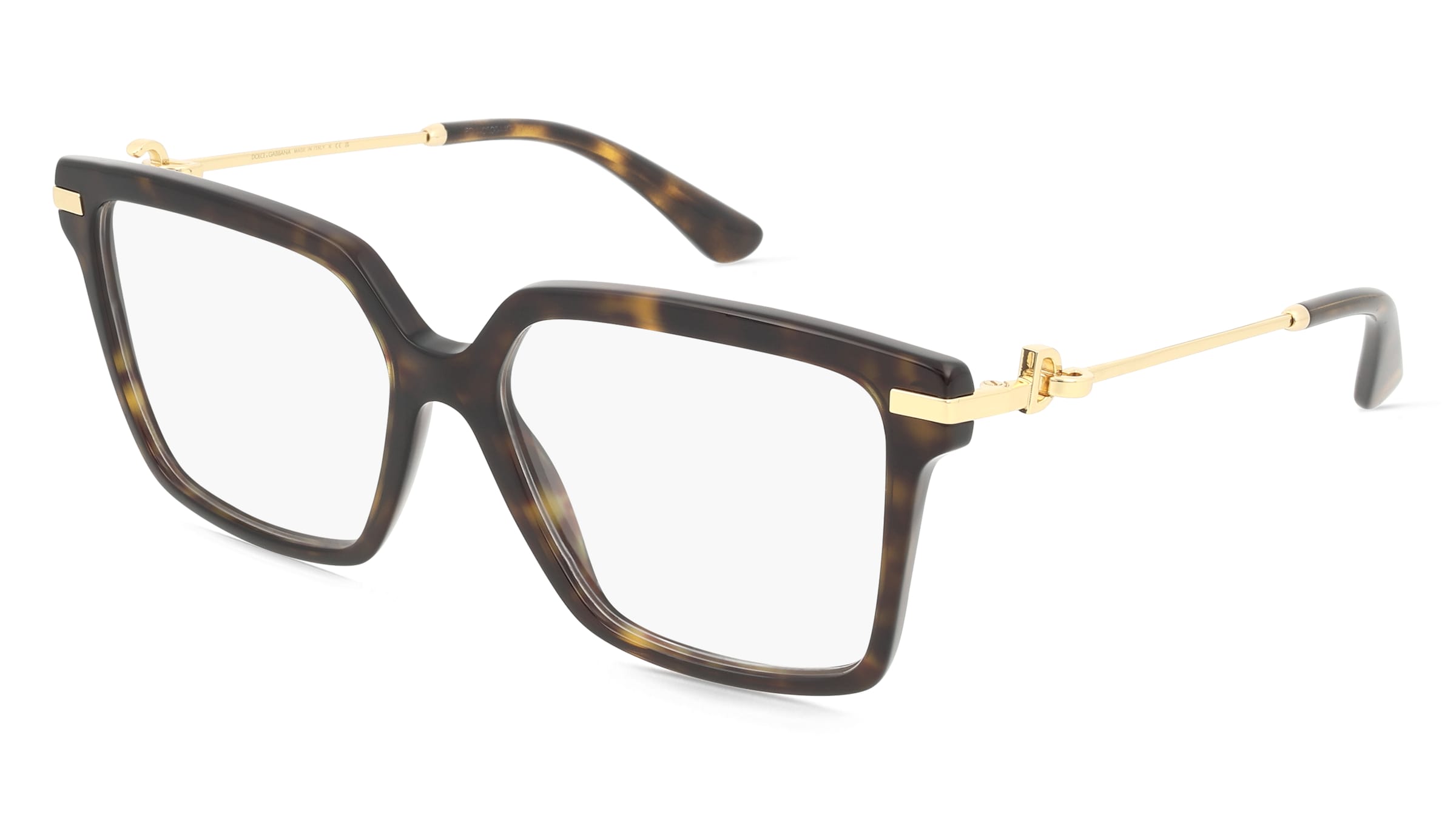 Dolce&amp;Gabbana DG3397 Damen-Brille inkl. Gläser Vollrand Quadratisch Acetat-Gestell 56/16/140, Havanna