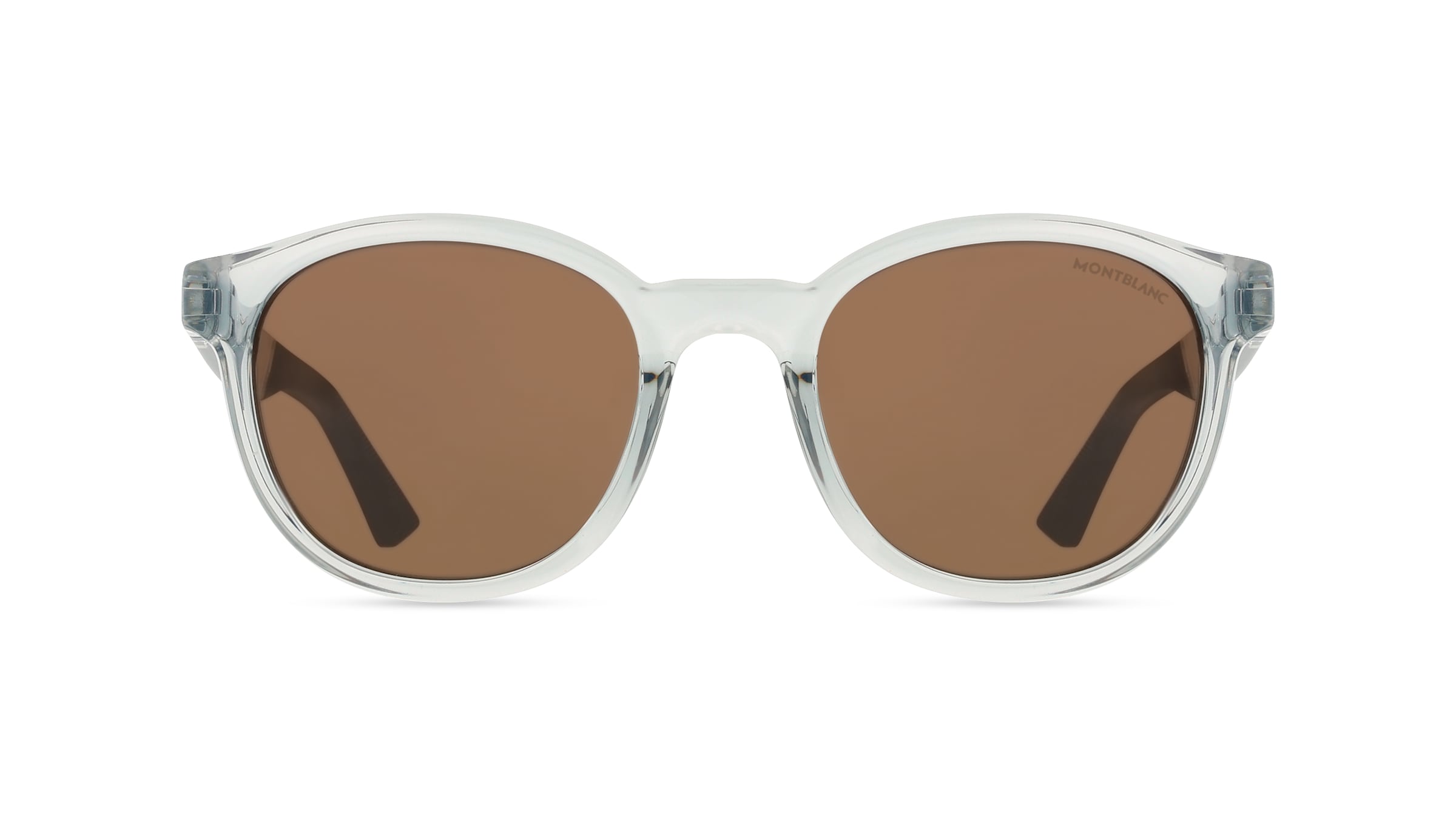 Montblanc MB0398S Herren-Sonnenbrille Vollrand Panto Kunststoff-Gestell, grau