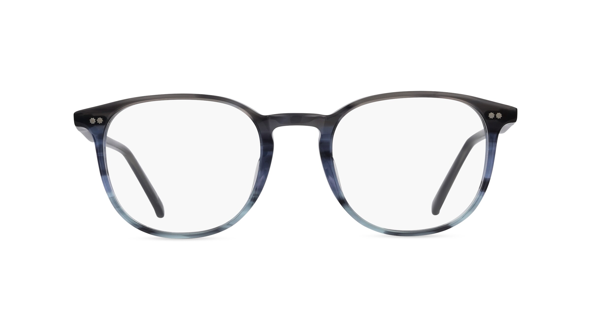 Fielmann MF 056 RN Herren-Brille inkl. Gläser Vollrand Panto Kunststoff-Gestell 50mm/21mm/145mm, blau