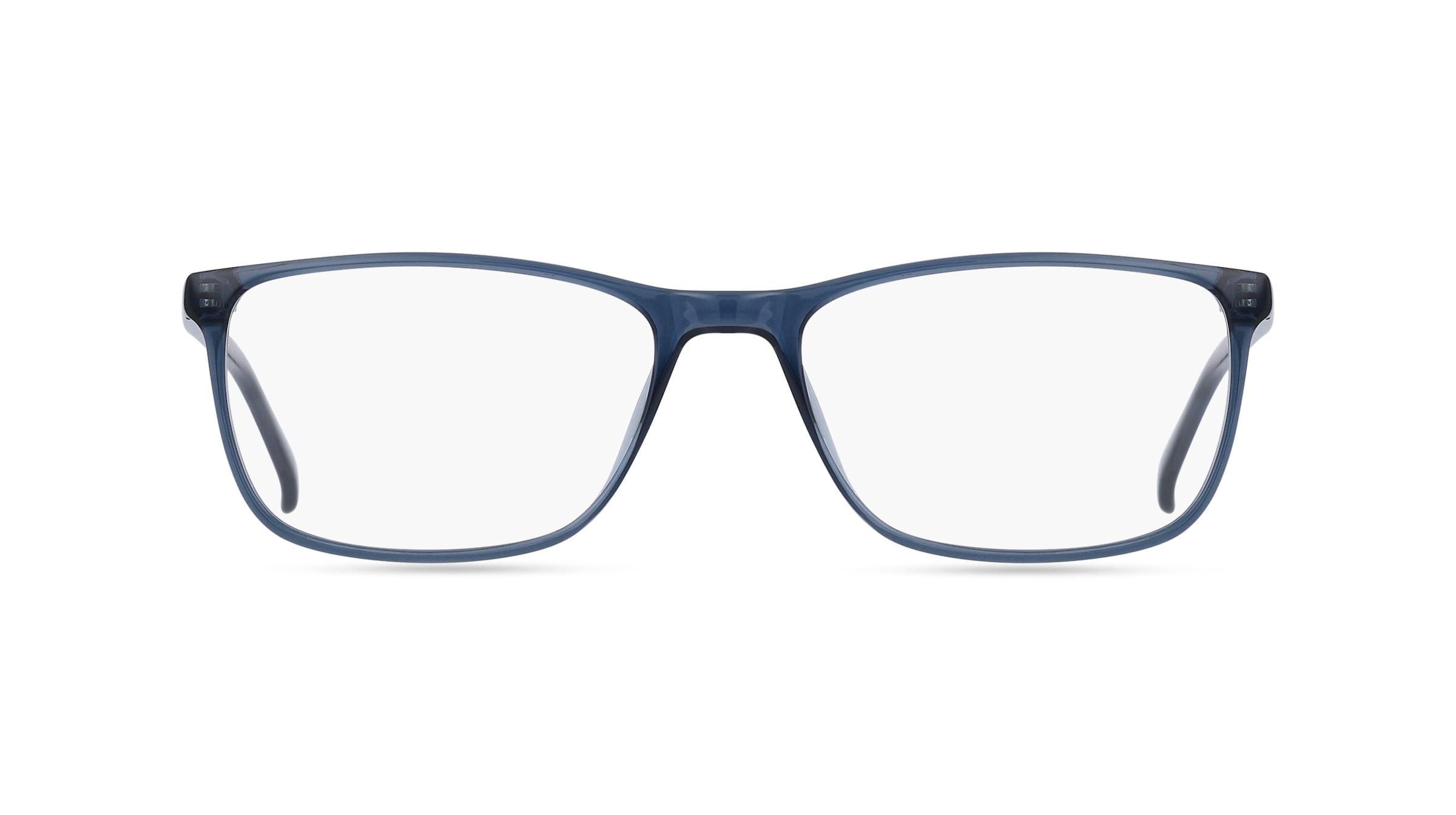 Fielmann ABC 063 CL Herren-Brille inkl. Gläser Vollrand Eckig Acetat-Gestell 56mm/17mm/145mm, Blau