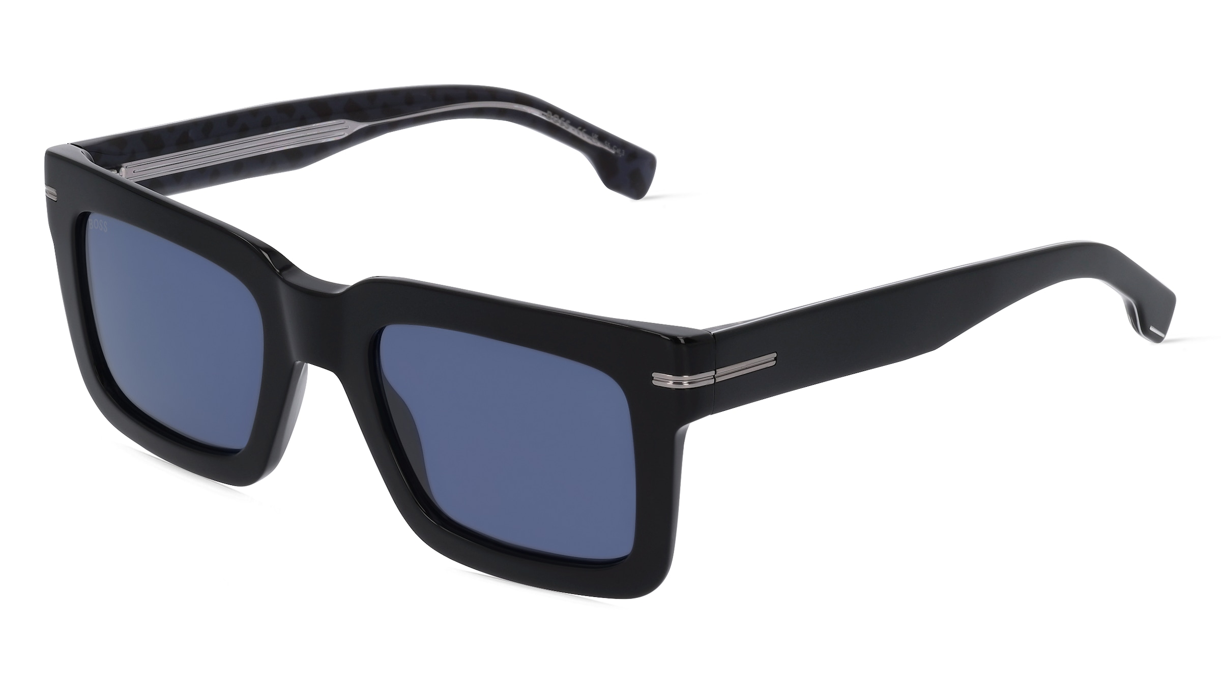 Hugo Boss Boss 1501/S Herren-Sonnenbrille Vollrand Quadratisch Acetat-Gestell, Schwarz