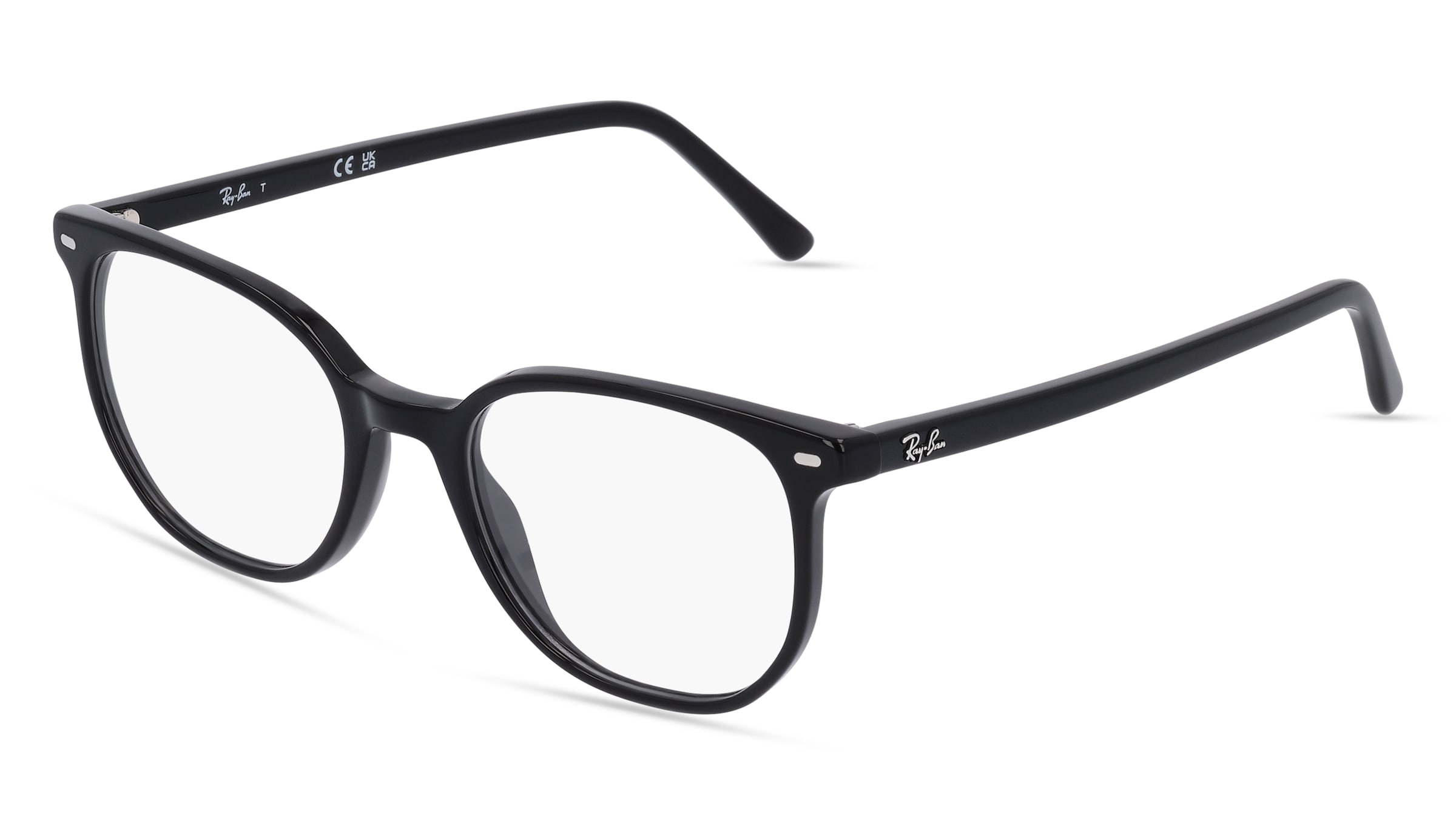 Ray-Ban RB 5397 Unisex-Brille inkl. Gläser Vollrand Quadratisch Kunststoff-Gestell 48/19/140, Schwarz
