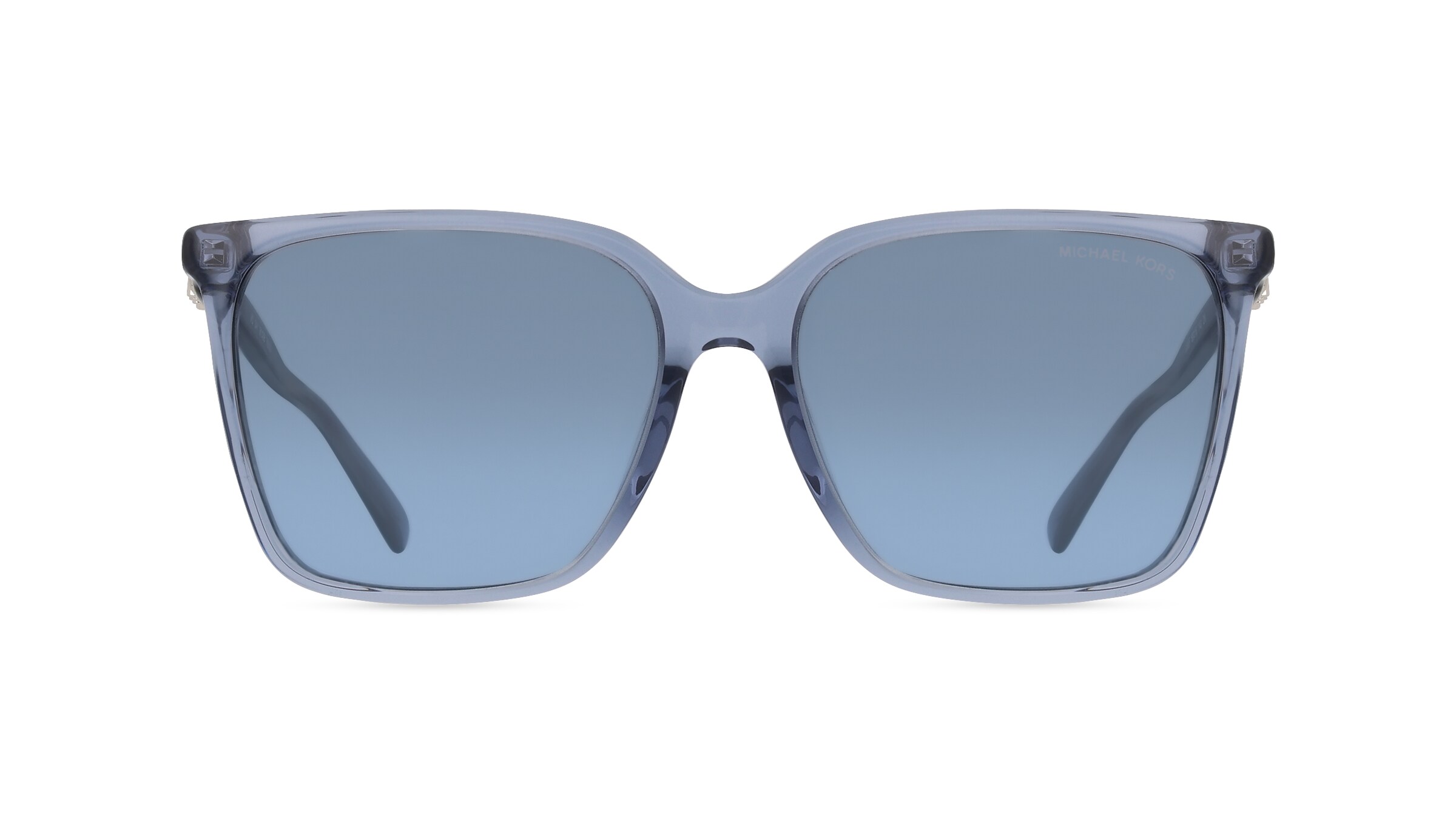 Michael Kors MK2197U Damen-Sonnenbrille Vollrand Rund Acetat-Gestell, blau