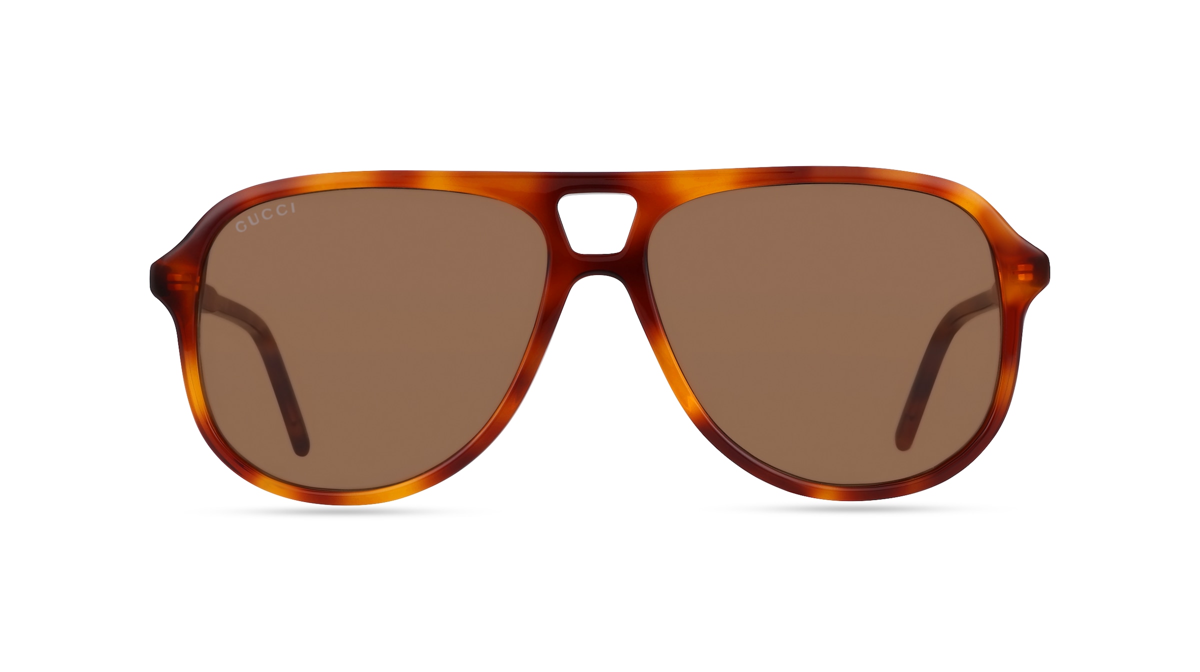 Gucci GG1156S Unisex-Sonnenbrille Vollrand Pilot Kunststoff-Gestell, Havanna