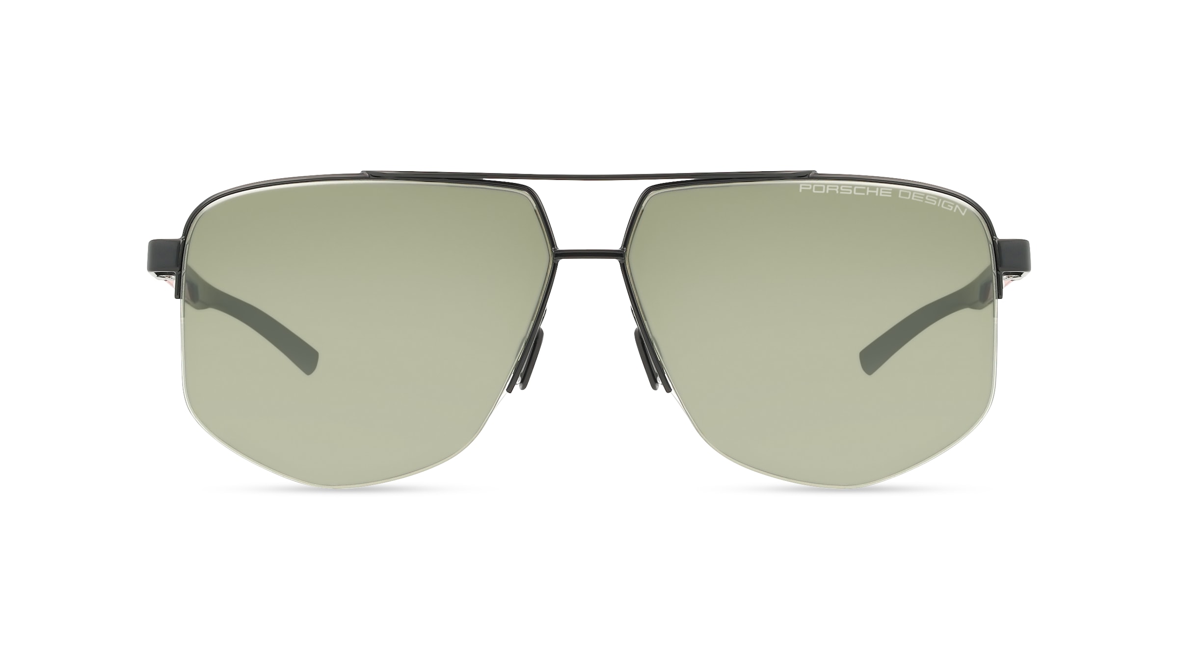 Porsche Design P8943 Herren-Sonnenbrille Vollrand Quadratisch Metall-Gestell, schwarz