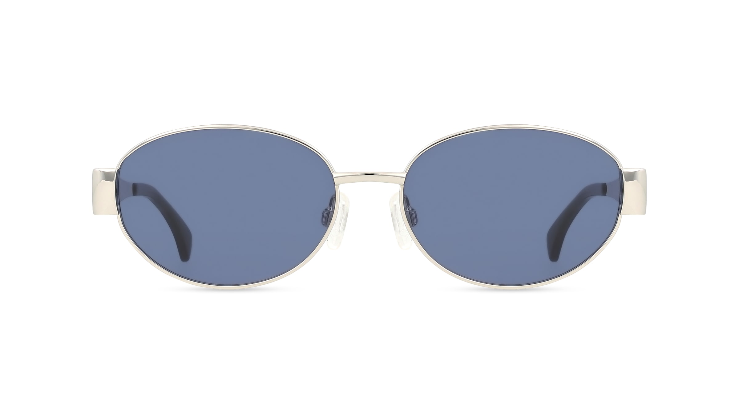 Fielmann BD 590 SUN FA NOVA Damen-Sonnenbrille Vollrand Oval Edelstahl-Gestell, silber