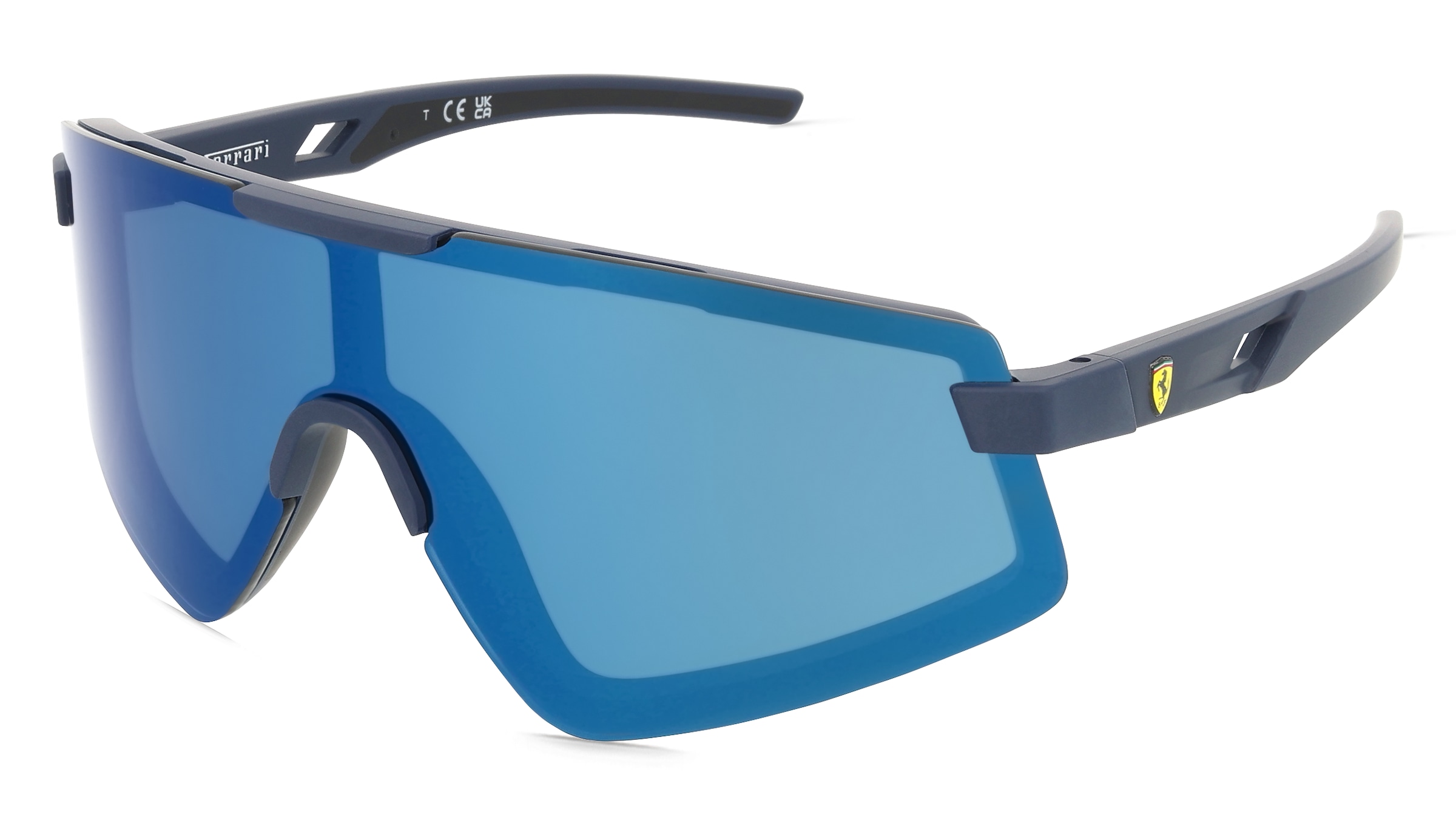 Scuderia Ferrari FZ6009U Herren-Sonnenbrille Randlos Geometrisch Kunststoff-Gestell, Blau