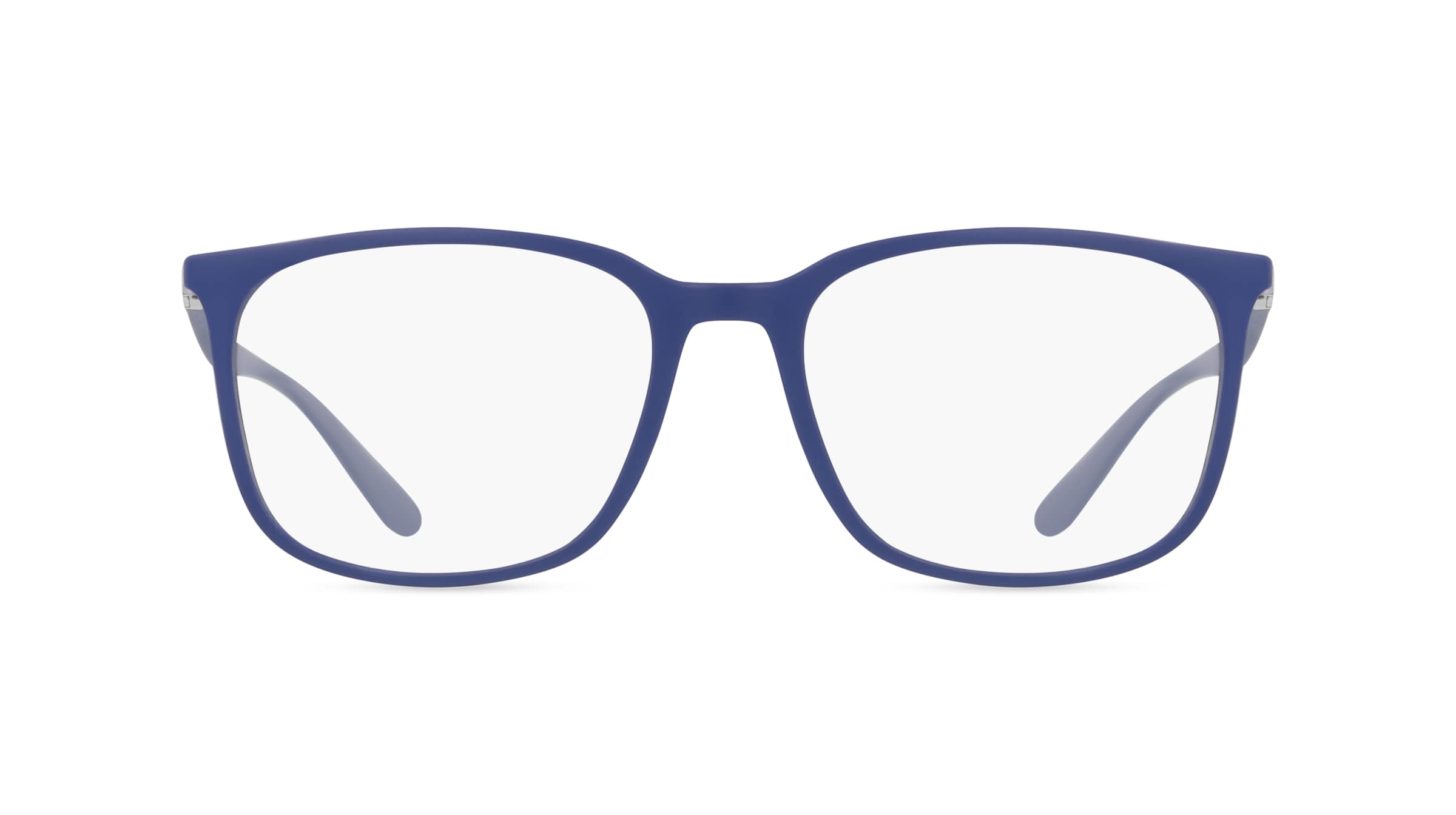 Ray-Ban RX7199 Unisex-Brille inkl. Gläser Vollrand Quadratisch Kunststoff-Gestell 52/18/145, Blau