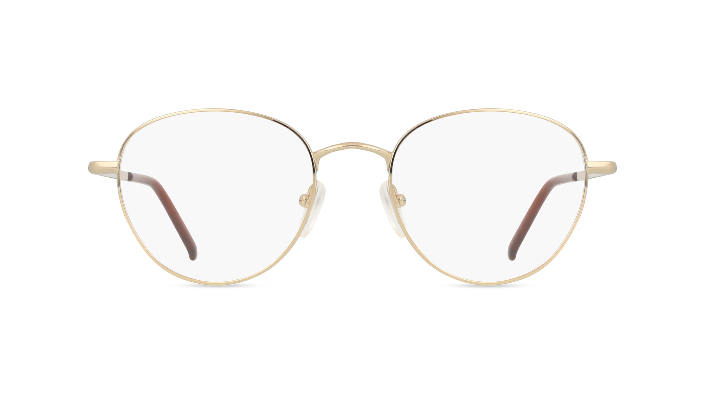 Fielmann MC 586 CL Unisex-Brille inkl. Gläser Vollrand Panto Edelstahl-Gestell 50mm/19mm/140mm, gold