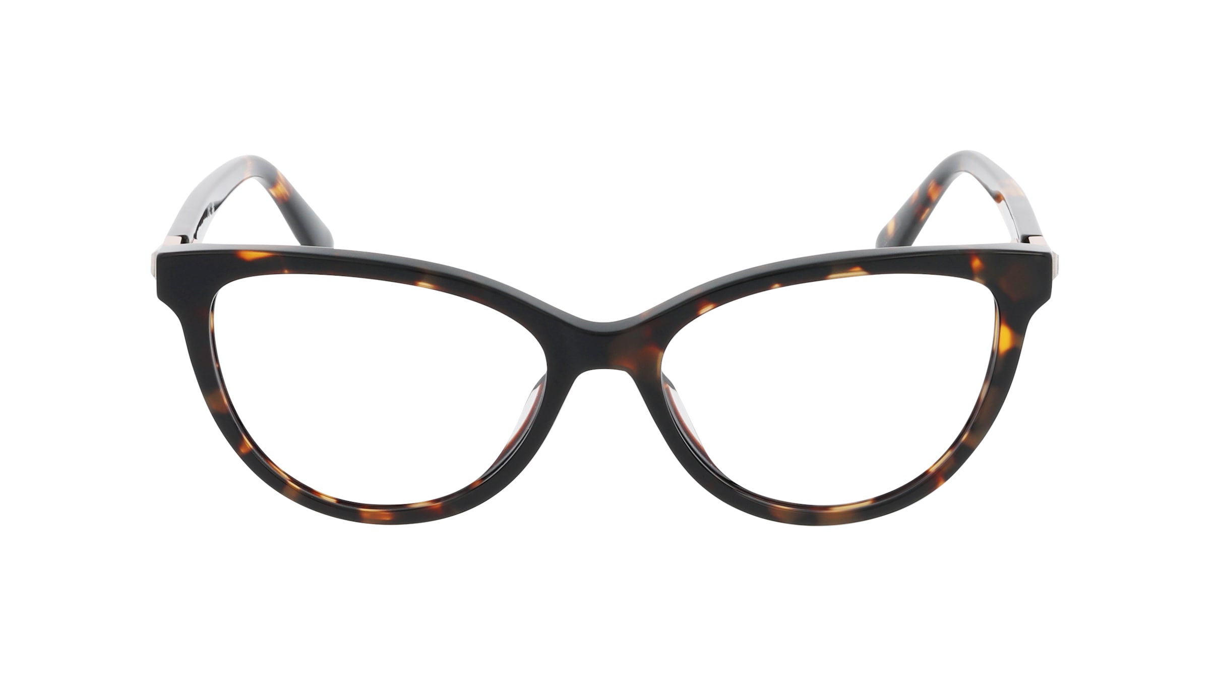 Guess GU50195 Damen-Brille inkl. Gläser Vollrand Cateye Acetat-Gestell 53mm/16mm/140mm, Havanna