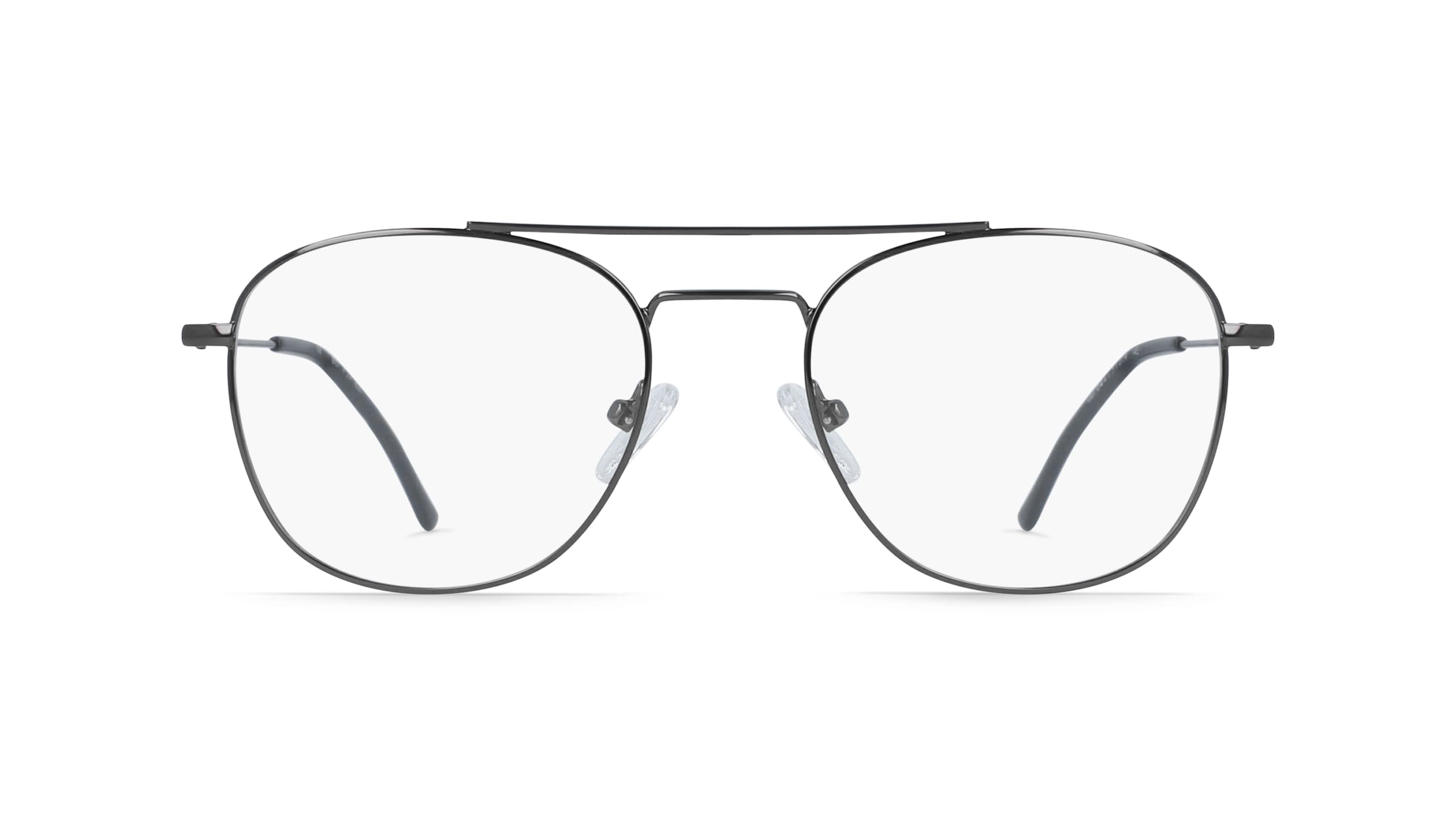 Fielmann BD 427 CL Herren-Brille inkl. Gläser Vollrand Eckig Edelstahl-Gestell 51mm/19mm/145mm, grau