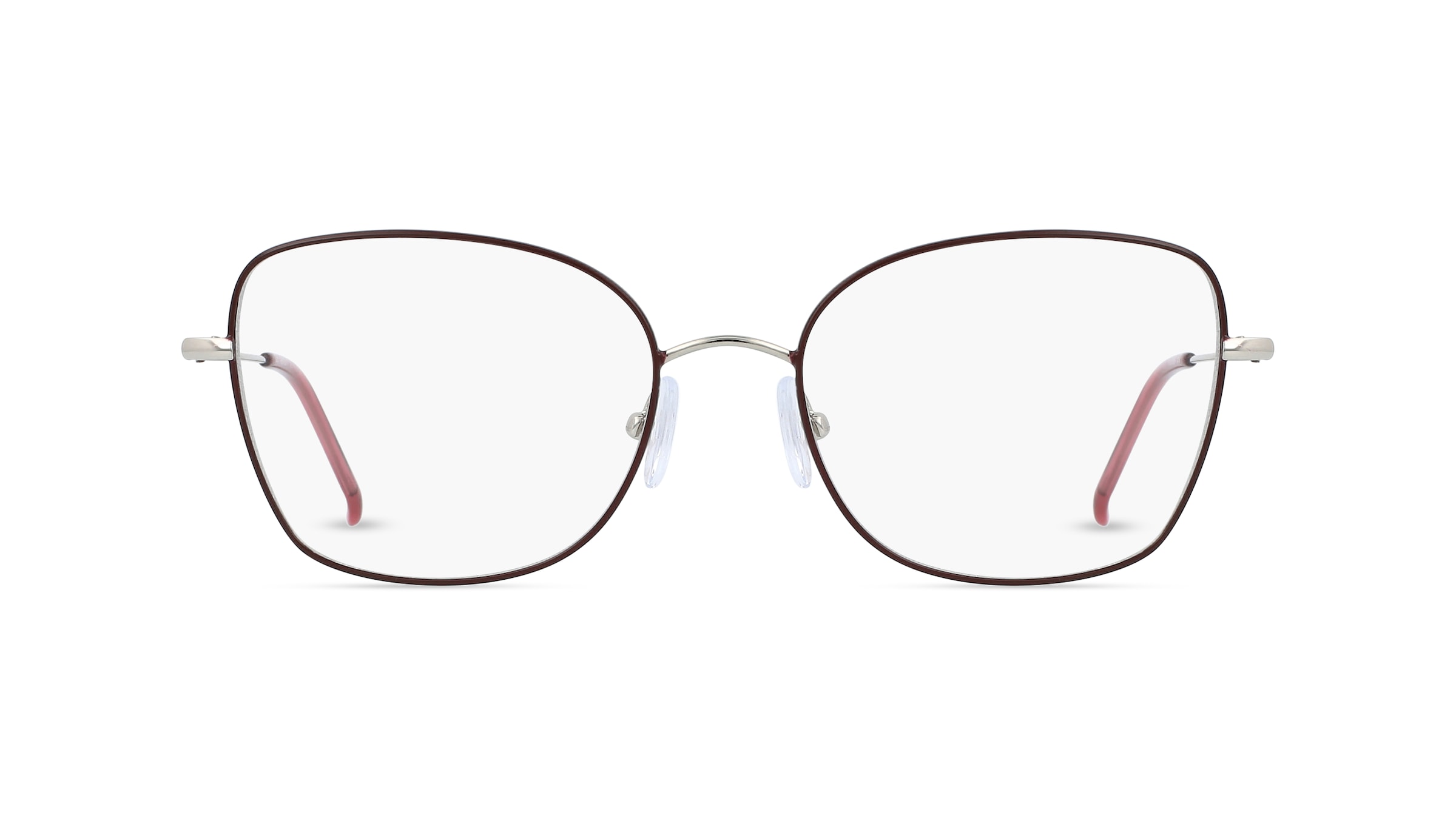 Fielmann BD 478 FA Damen-Brille inkl. Gläser Vollrand Butterfly Edelstahl-Gestell 53mm/18mm/140mm, rot