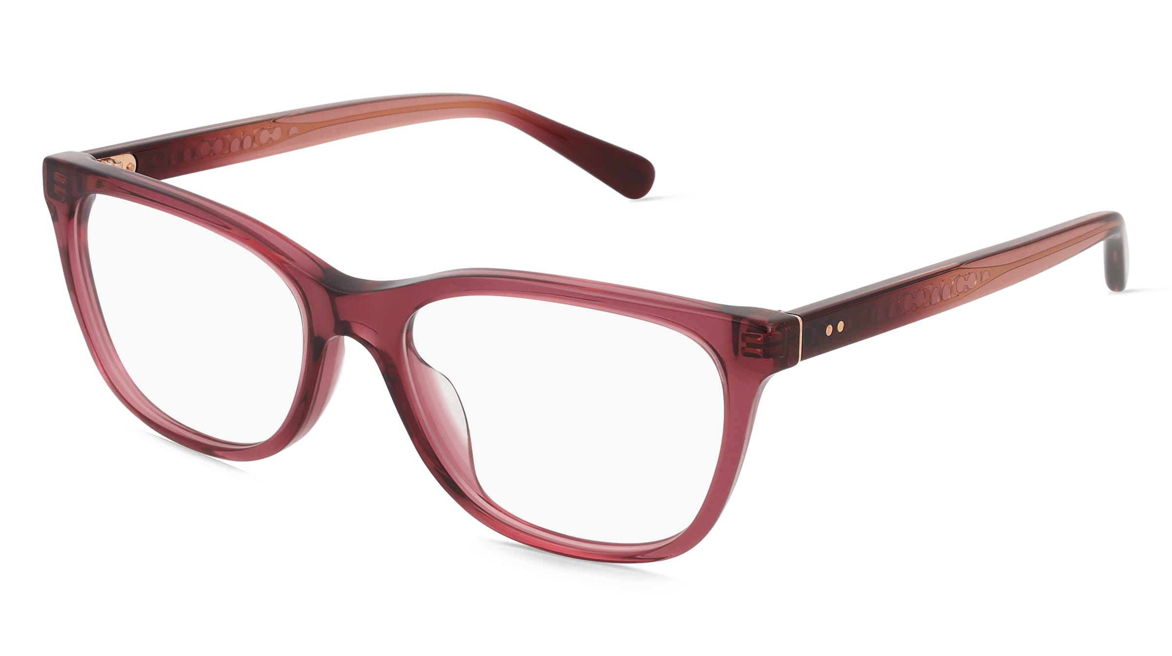 Coach 0HC6235U Damen-Brille inkl. Gläser Vollrand Quadratisch Acetat-Gestell 53/17/145, Rot