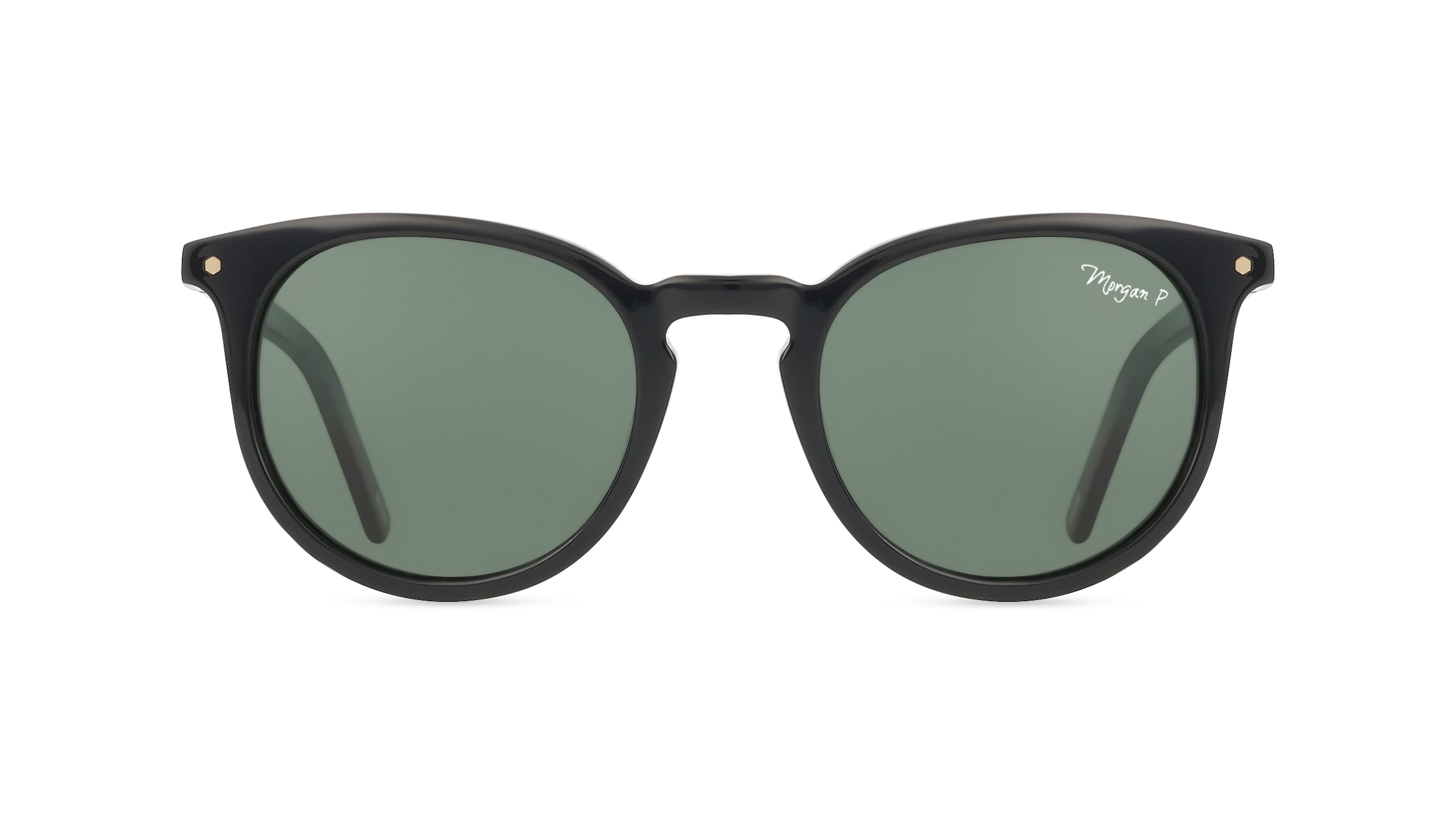 Morgan MO 7247 Damen-Sonnenbrille Vollrand Rund Acetat-Gestell, Schwarz