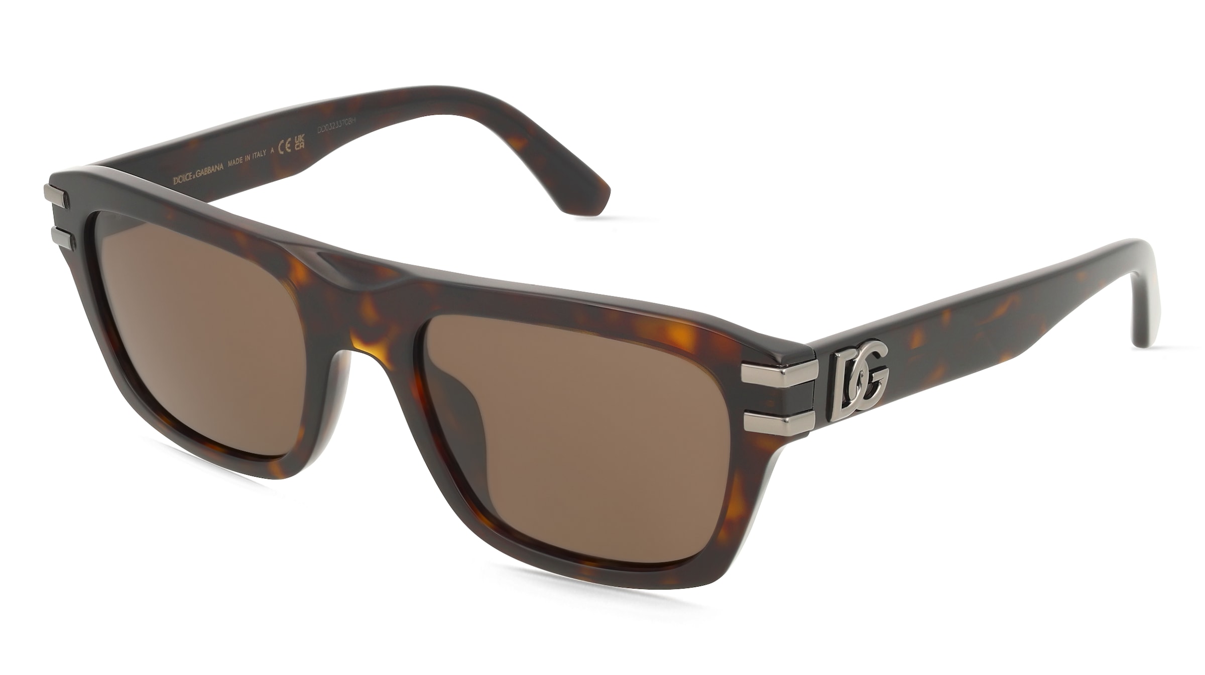 Dolce&amp;Gabbana DG4496 Herren-Sonnenbrille Vollrand Eckig Acetat-Gestell, Havanna